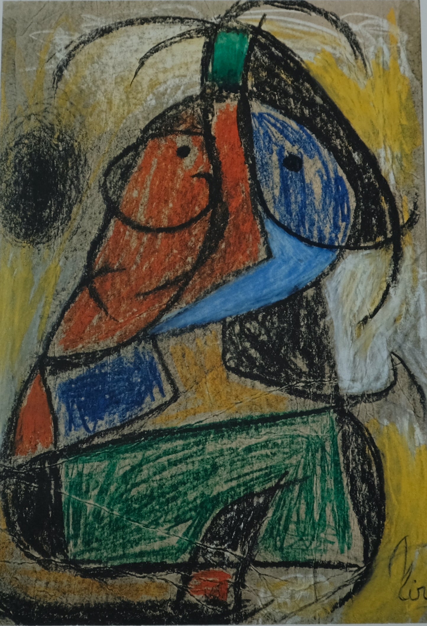Joan MIRO : Femme surréaliste - Lithographie signée