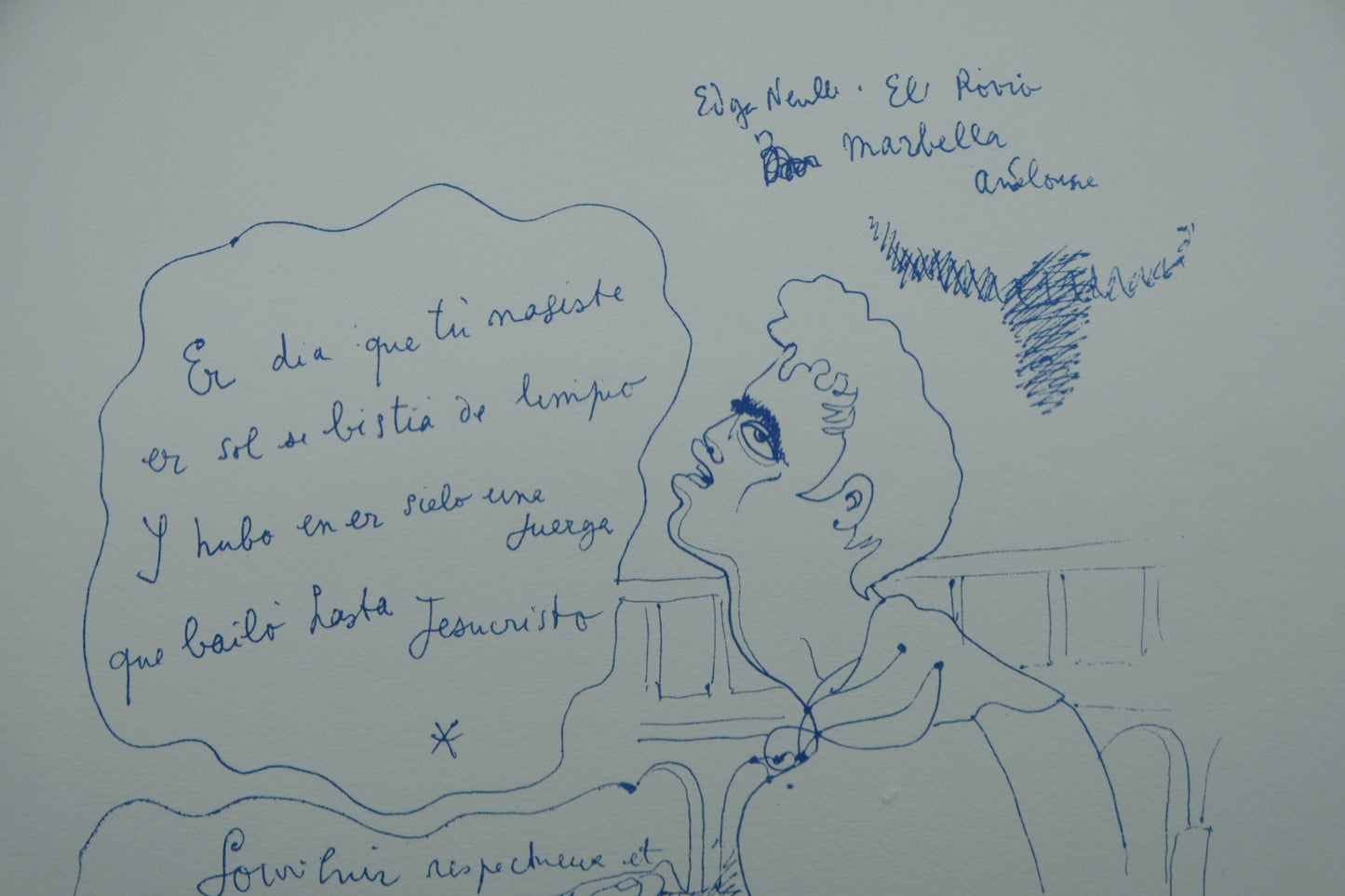 Jean COCTEAU : Gitans et corridas - Lithographie signée