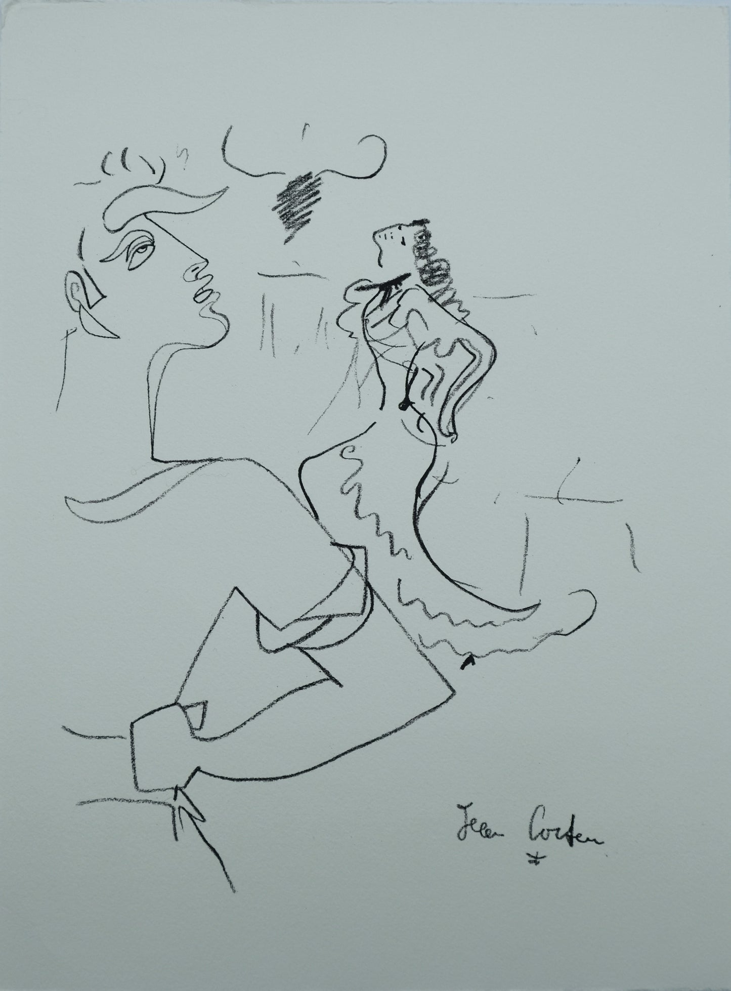 Jean COCTEAU : Carmen - Lithographie signée