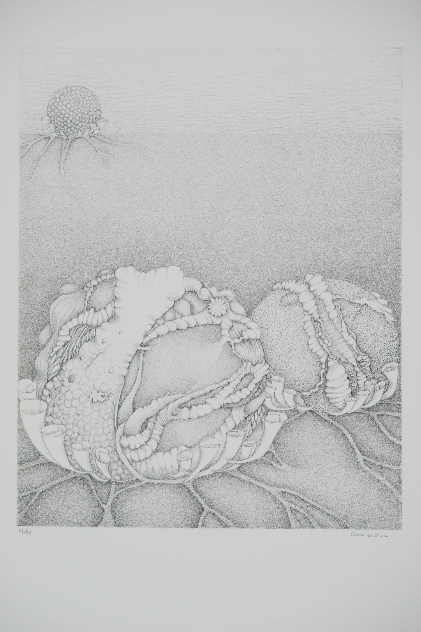 Gochka CHAREWICZ : L'union - Lithographie originale signée