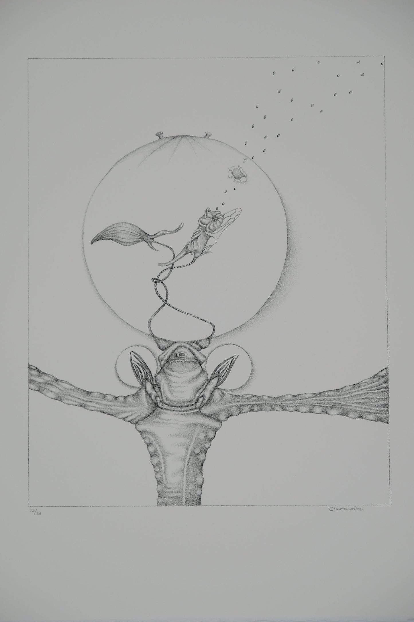 Gochka CHAREWICZ : La bulle - Lithographie originale signée