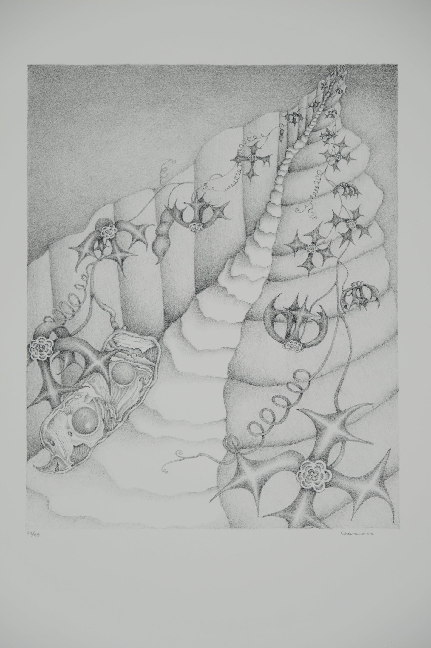 Gochka CHAREWICZ : Le chemin - Lithographie originale signée
