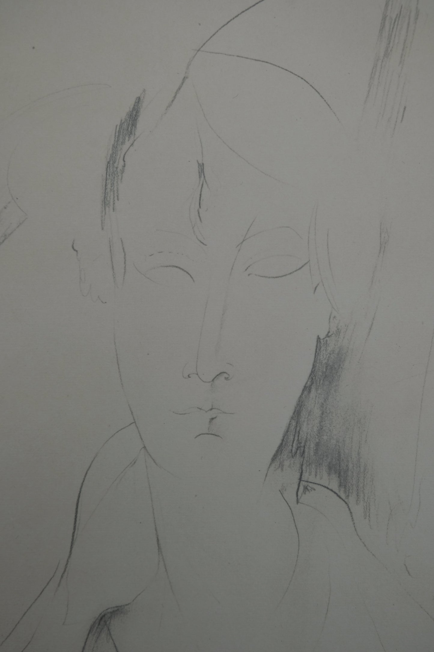 Amedeo MODIGLIANI : Femme au pendentif - Lithographie signée