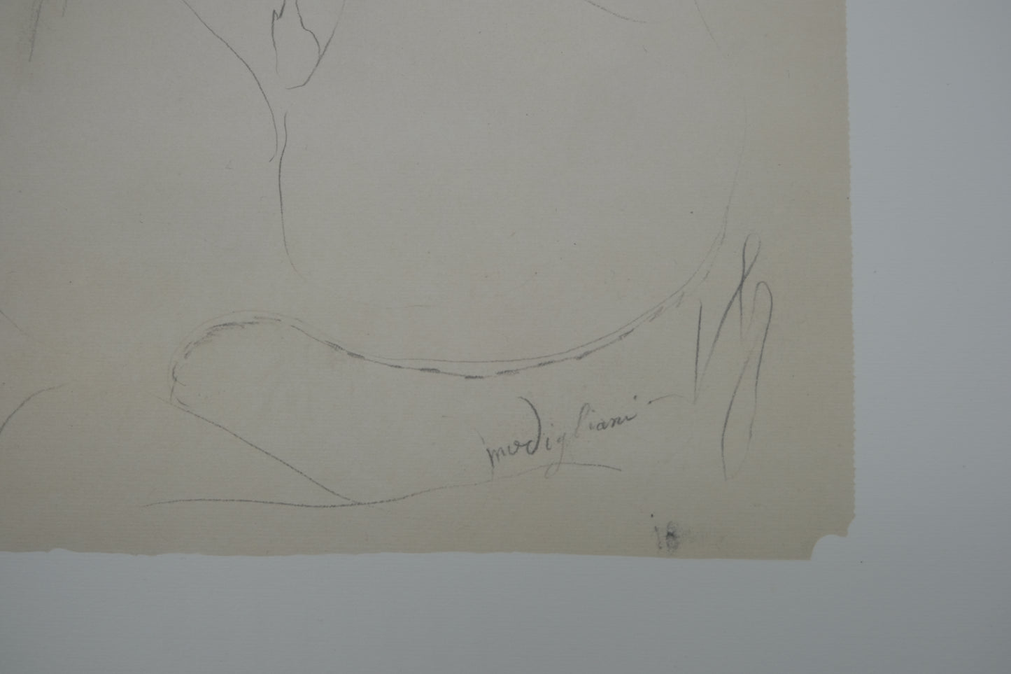 Amedeo MODIGLIANI : Femme au pendentif - Lithographie signée