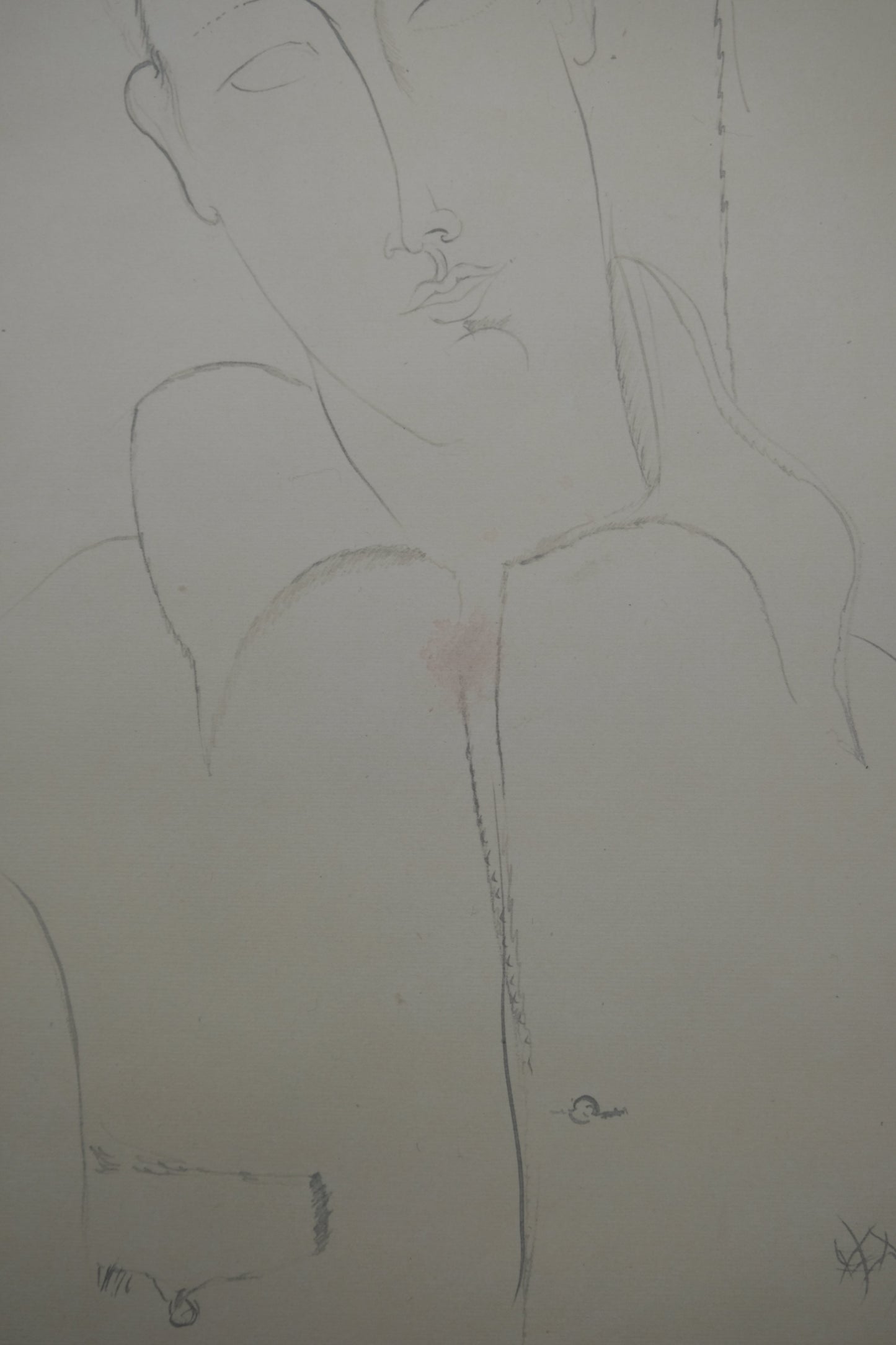 Amedeo MODIGLIANI : Jeune homme - Lithographie signée