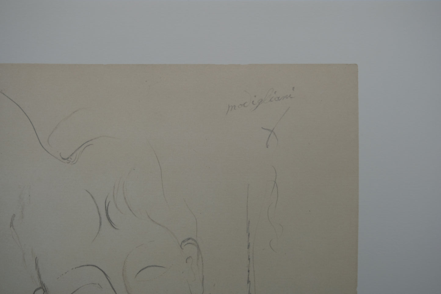 Amedeo MODIGLIANI : Jeune homme - Lithographie signée