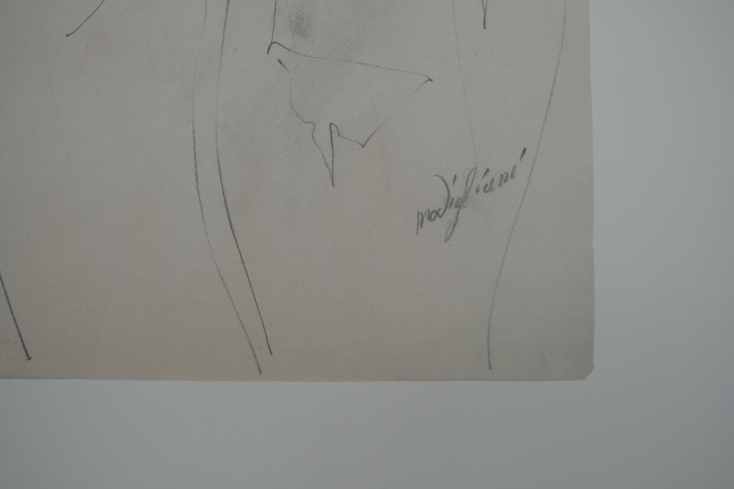 Amedeo MODIGLIANI : Portrait de Lunia pensive - Lithographie signée