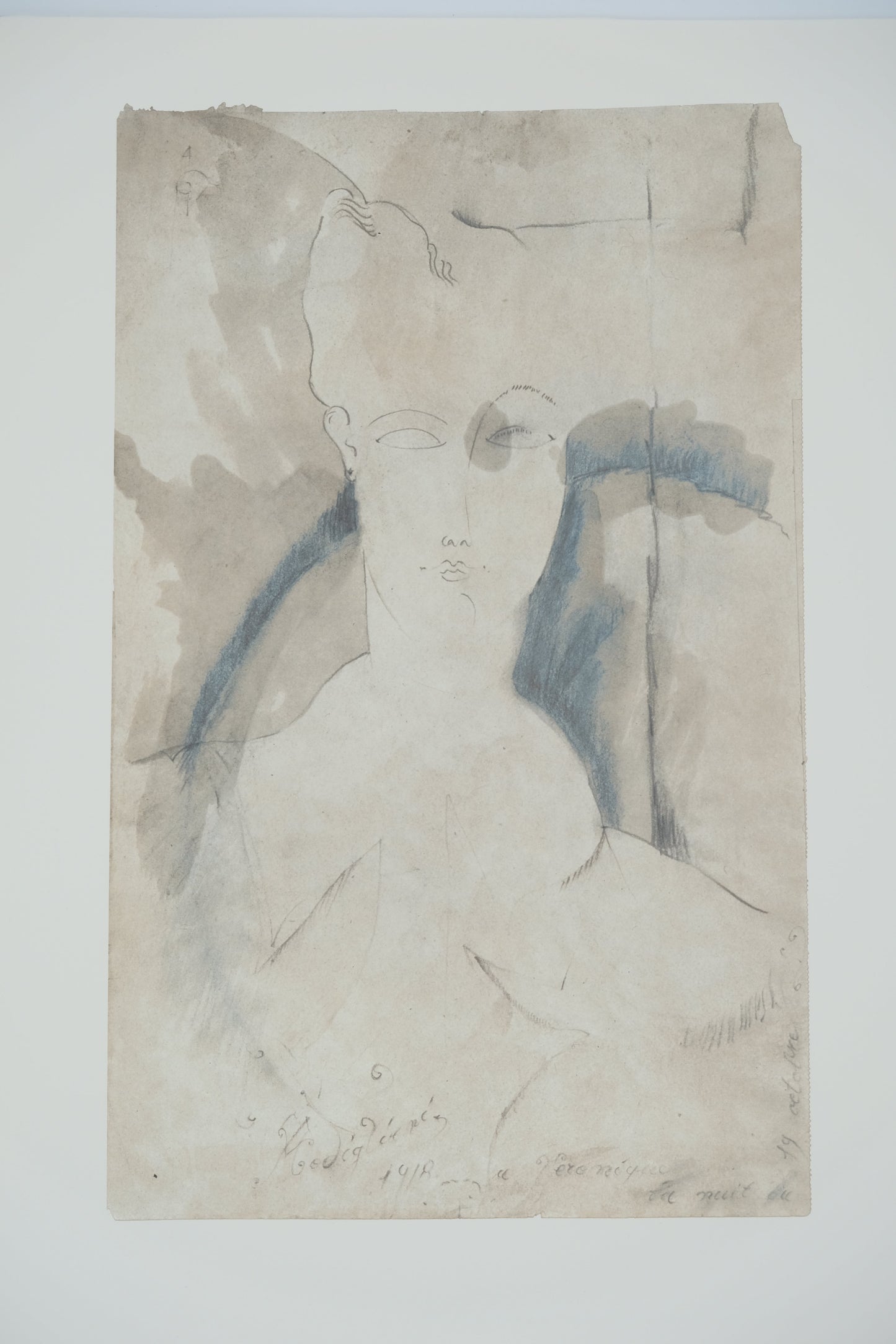 Amedeo MODIGLIANI : Portrait de Véronique - Lithographie signée