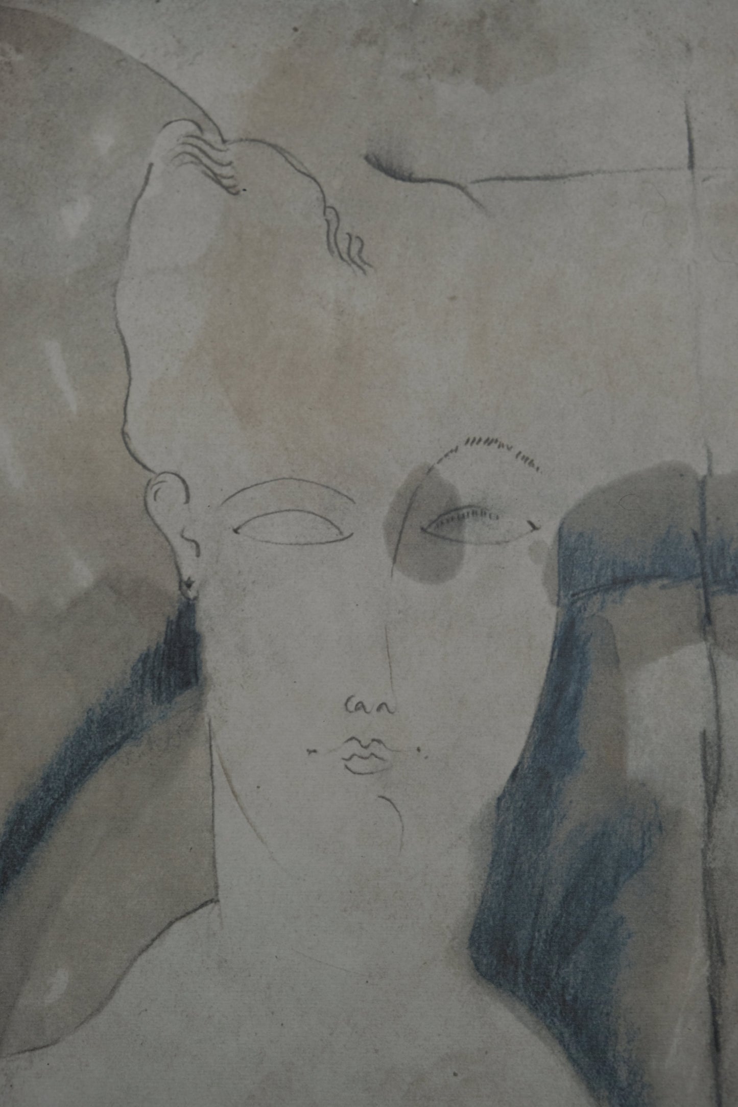 Amedeo MODIGLIANI : Portrait de Véronique - Lithographie signée
