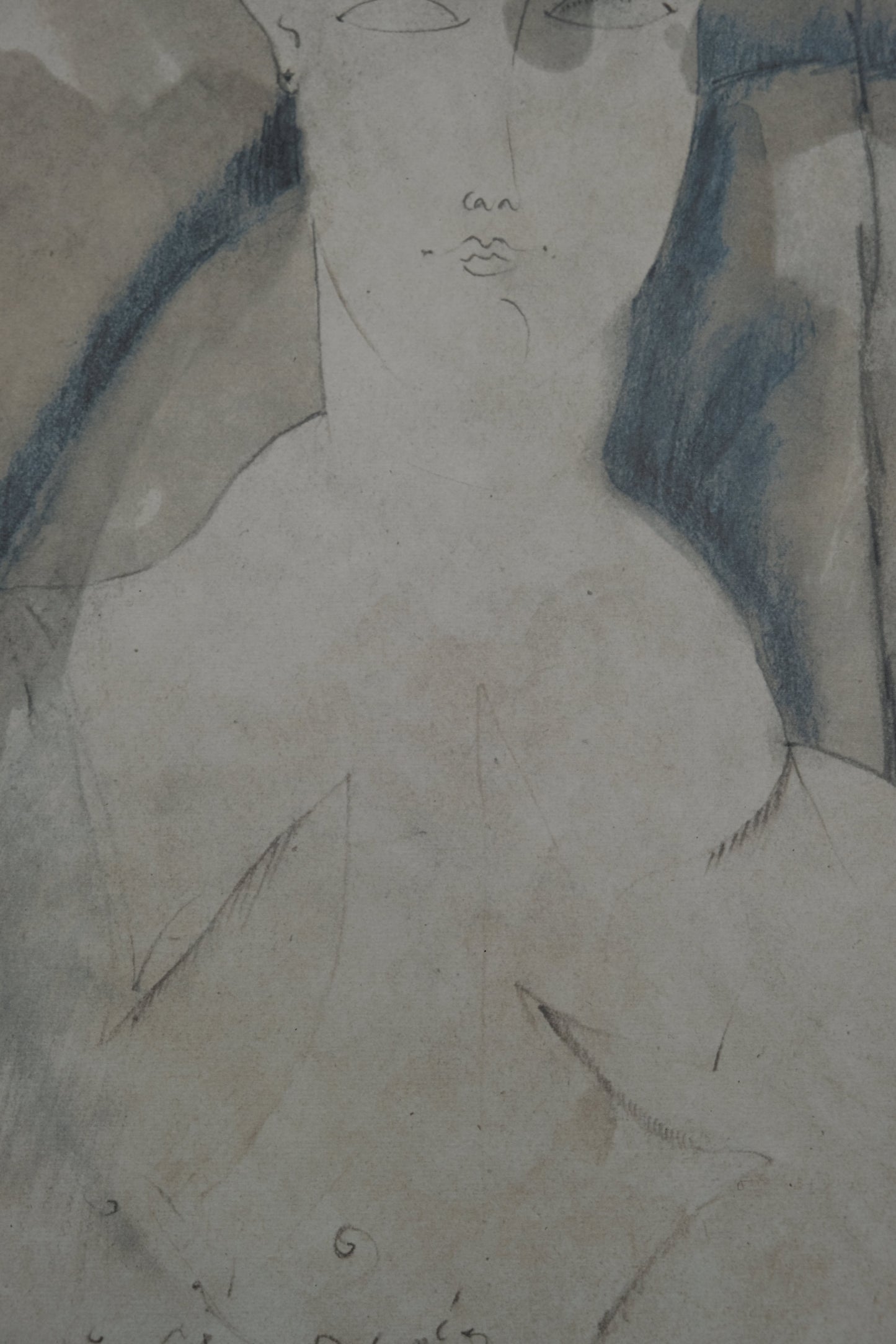 Amedeo MODIGLIANI : Portrait de Véronique - Lithographie signée