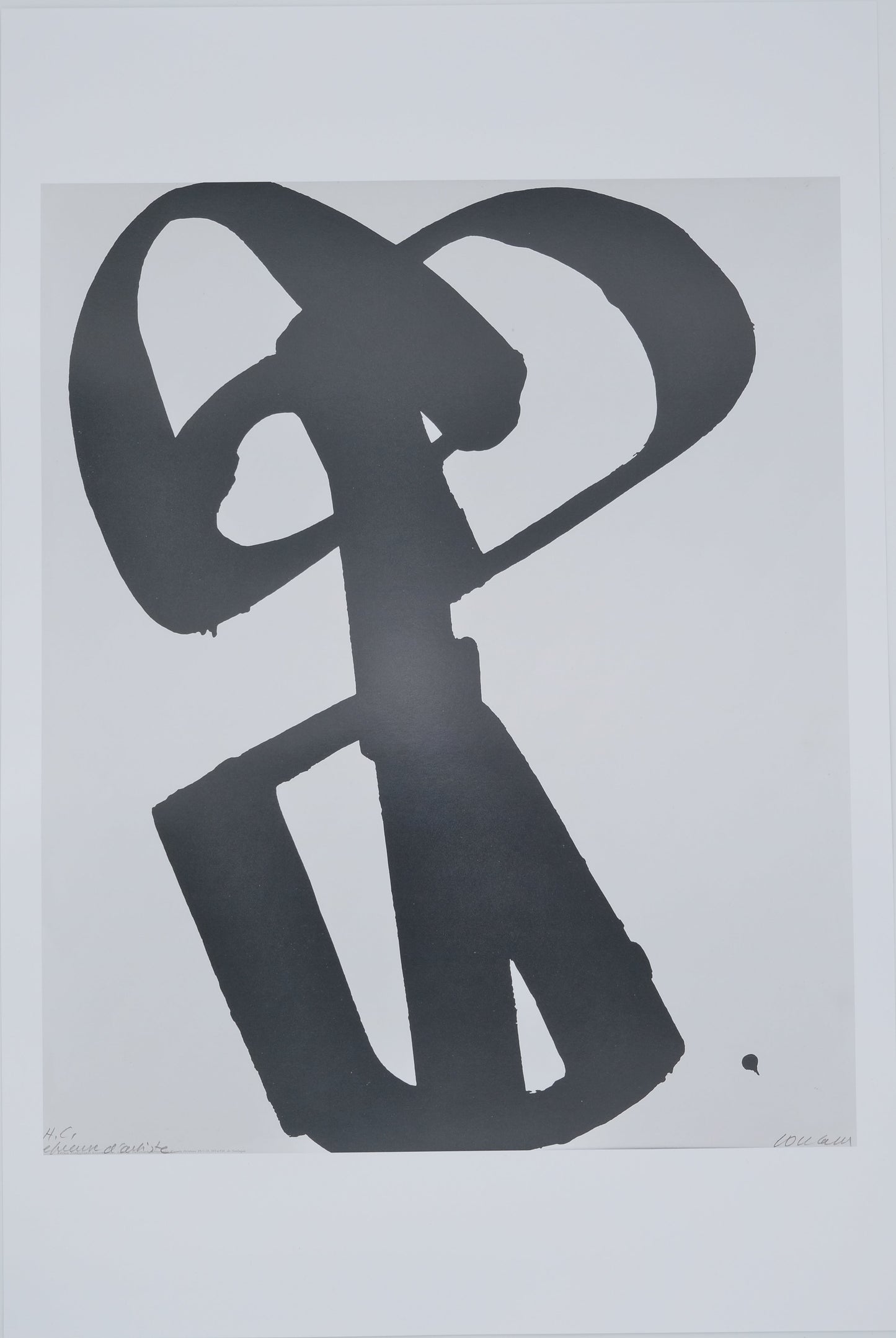 Pierre SOULAGES : Sérigraphie n°1 - Affiche originale signée