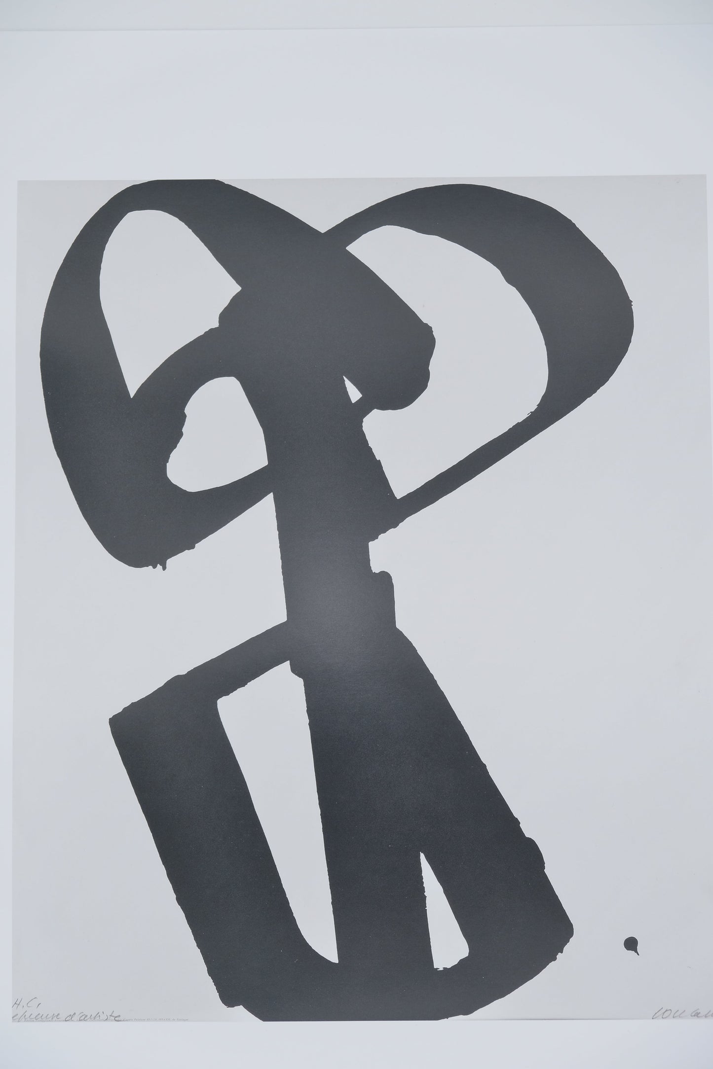 Pierre SOULAGES : Sérigraphie n°1 - Affiche originale signée