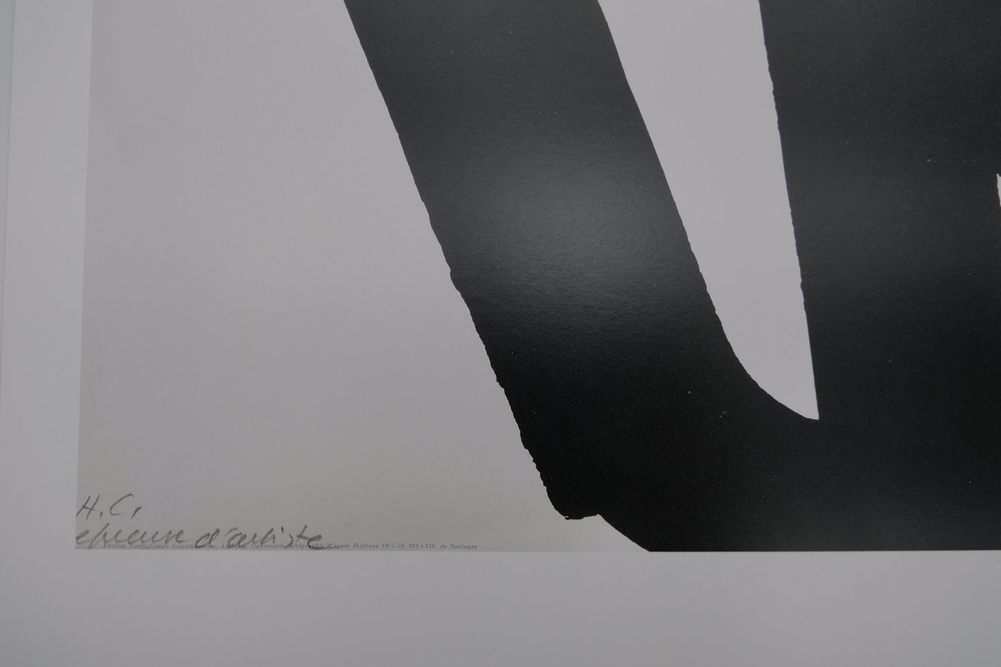 Pierre SOULAGES : Sérigraphie n°1 - Affiche originale signée