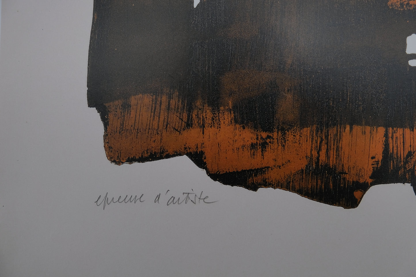 Pierre SOULAGES : Eau-forte XVI - Affiche originale signée