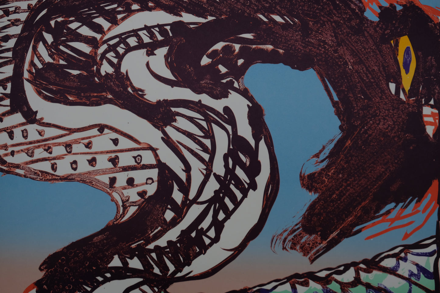 Pierre ALECHINSKY : Expo 1977 - Lithographie originale