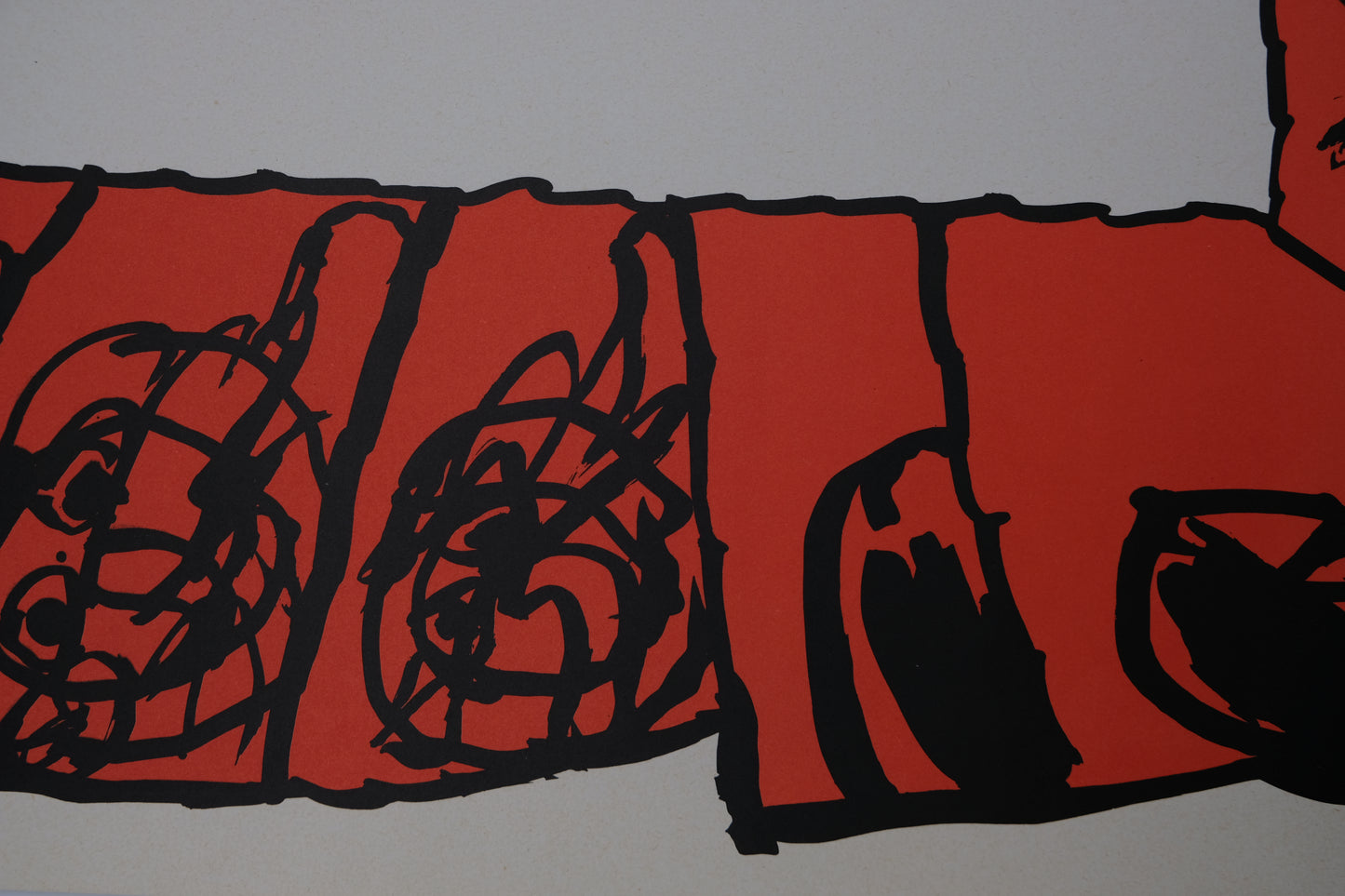 Pierre ALECHINSKY : Exprmntl 5 - Lithographie originale signée
