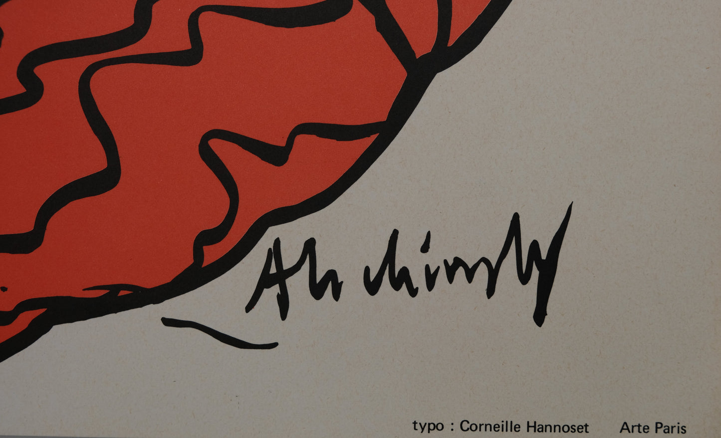 Pierre ALECHINSKY : Exprmntl 5 - Lithographie originale signée
