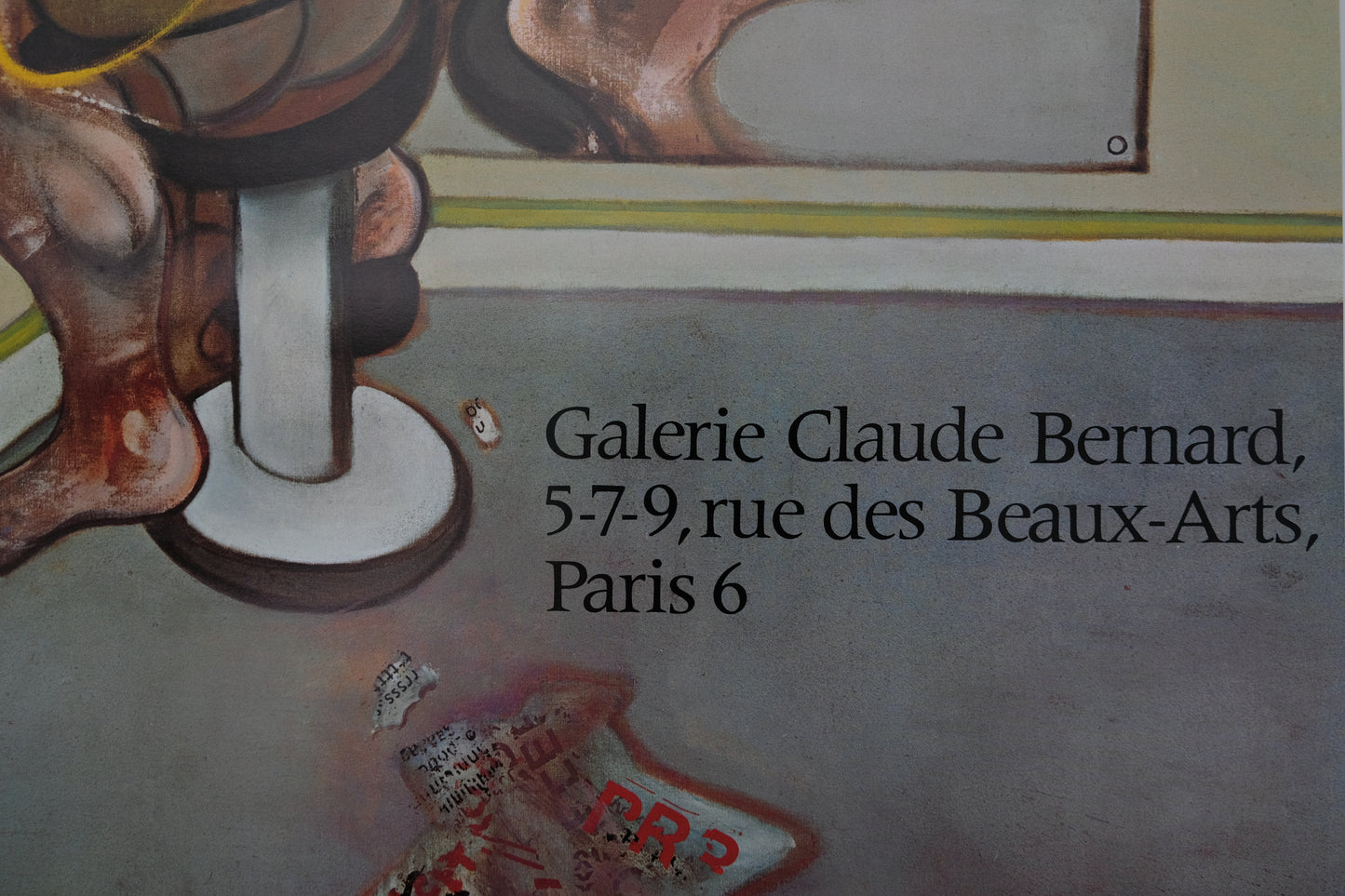 Francis BACON : Expo 1977 - Affiche originale en couleurs