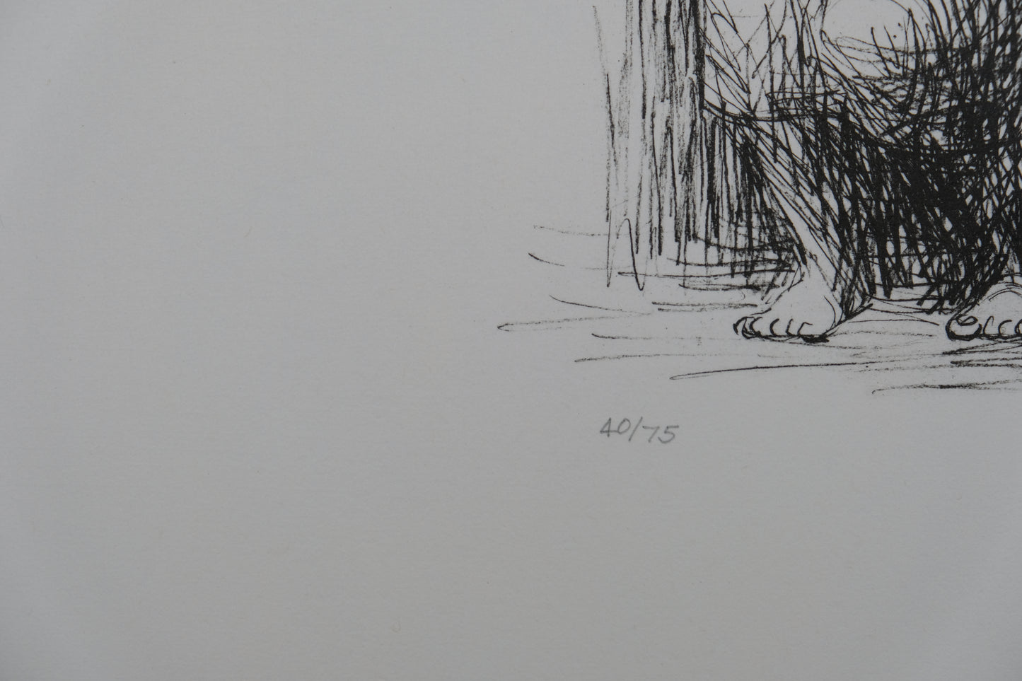 Henry MOORE : Femme assise dans un fauteuil - Lithographie originale signée