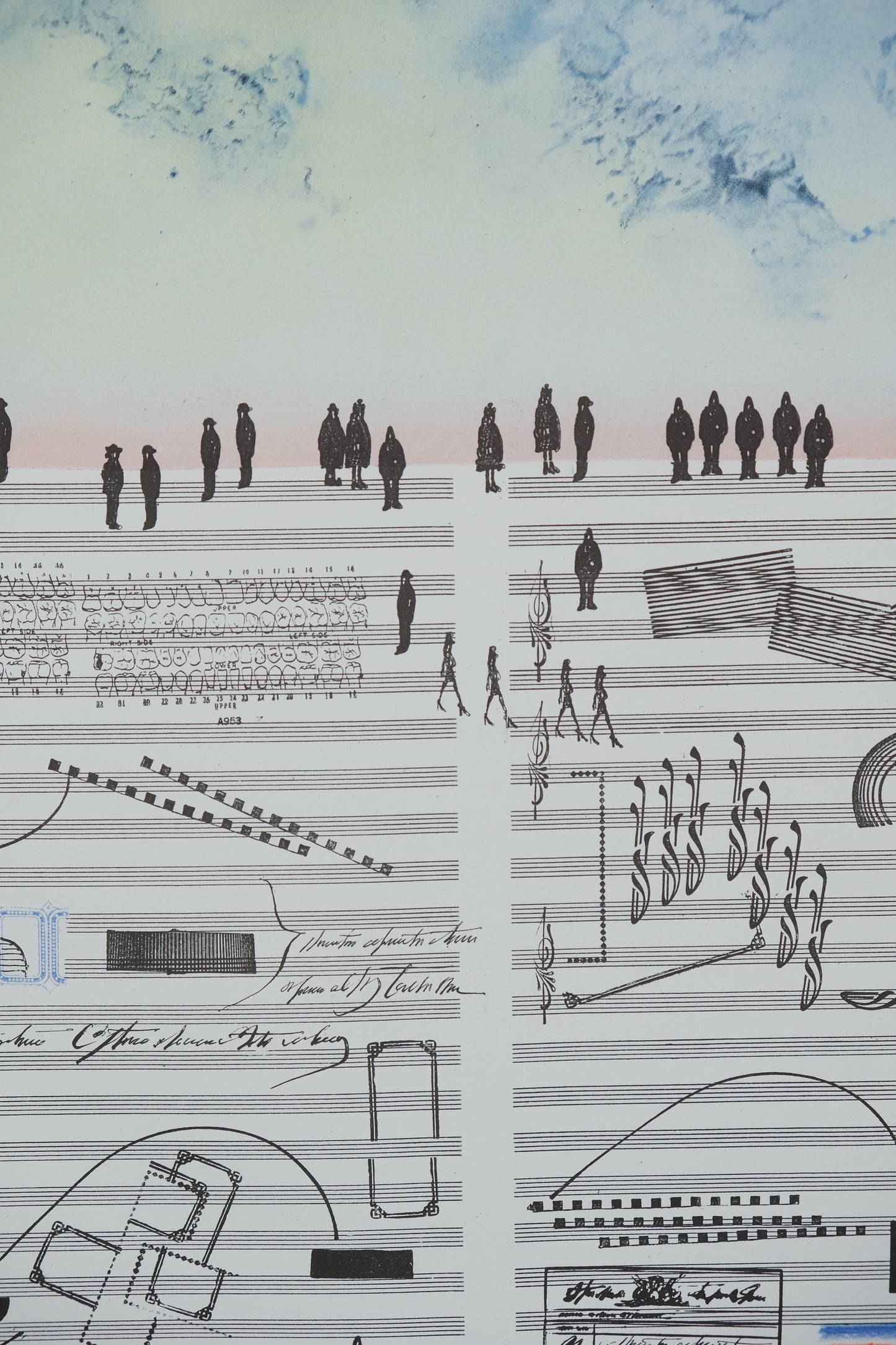 Saul STEINBERG : Nuits de la Fondation Maeght - Lithographie originale