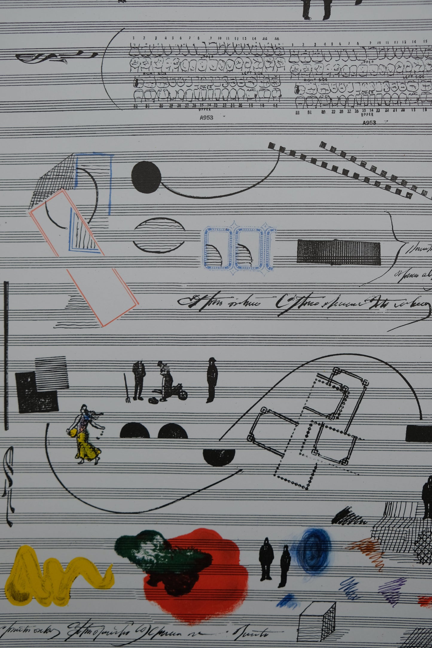 Saul STEINBERG : Nuits de la Fondation Maeght - Lithographie originale