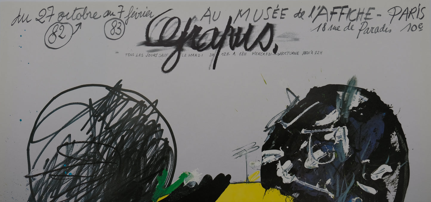 GRAPUS : Mickey Mouse pop art - Affiche originale signée