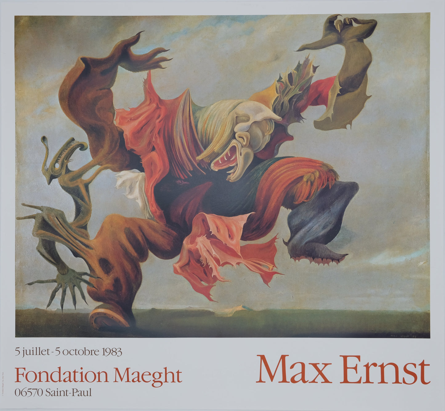 Max ERNST : L'ange du foyer - Affiche originale