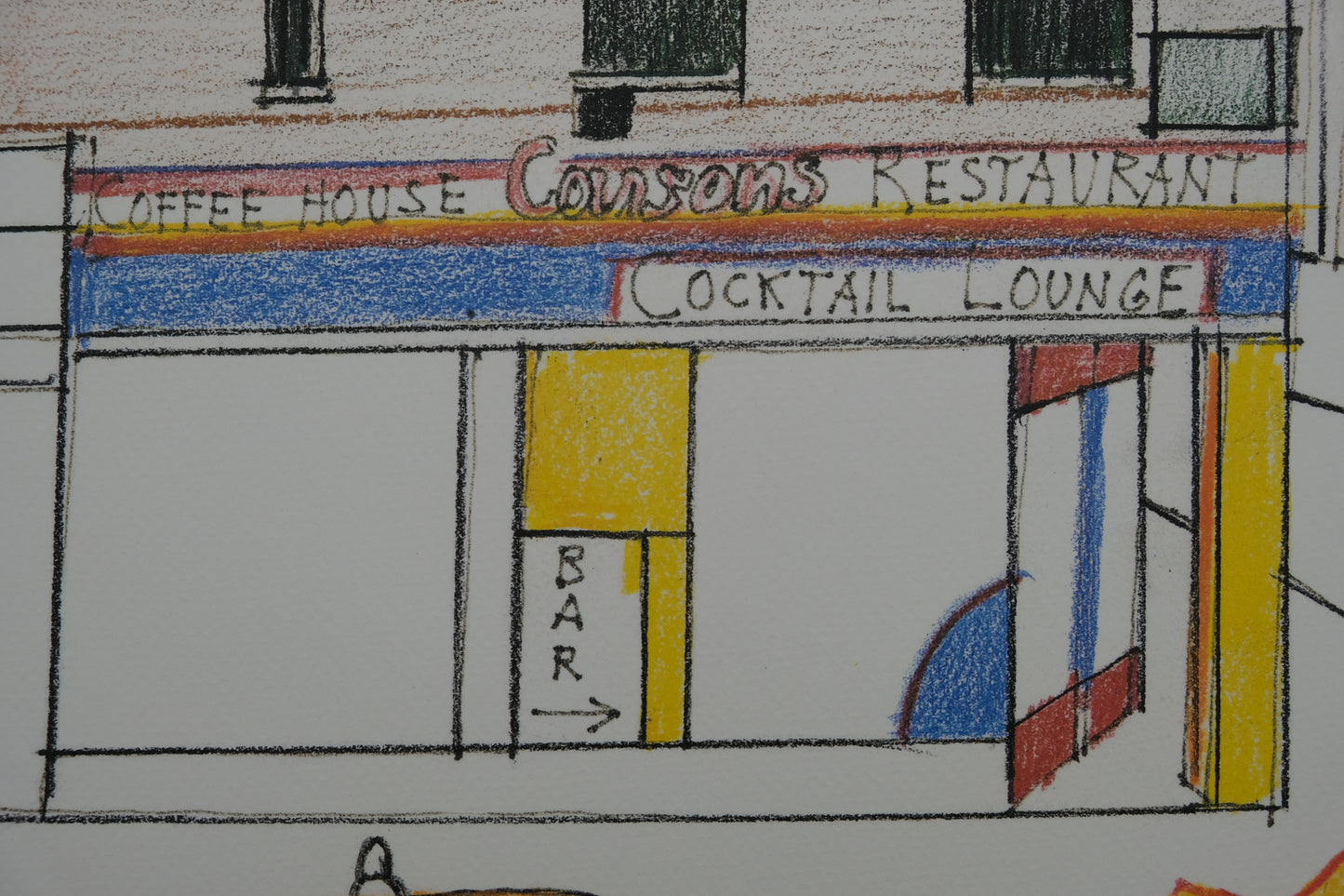 Saul STEINBERG : Union Square - Affiche originale