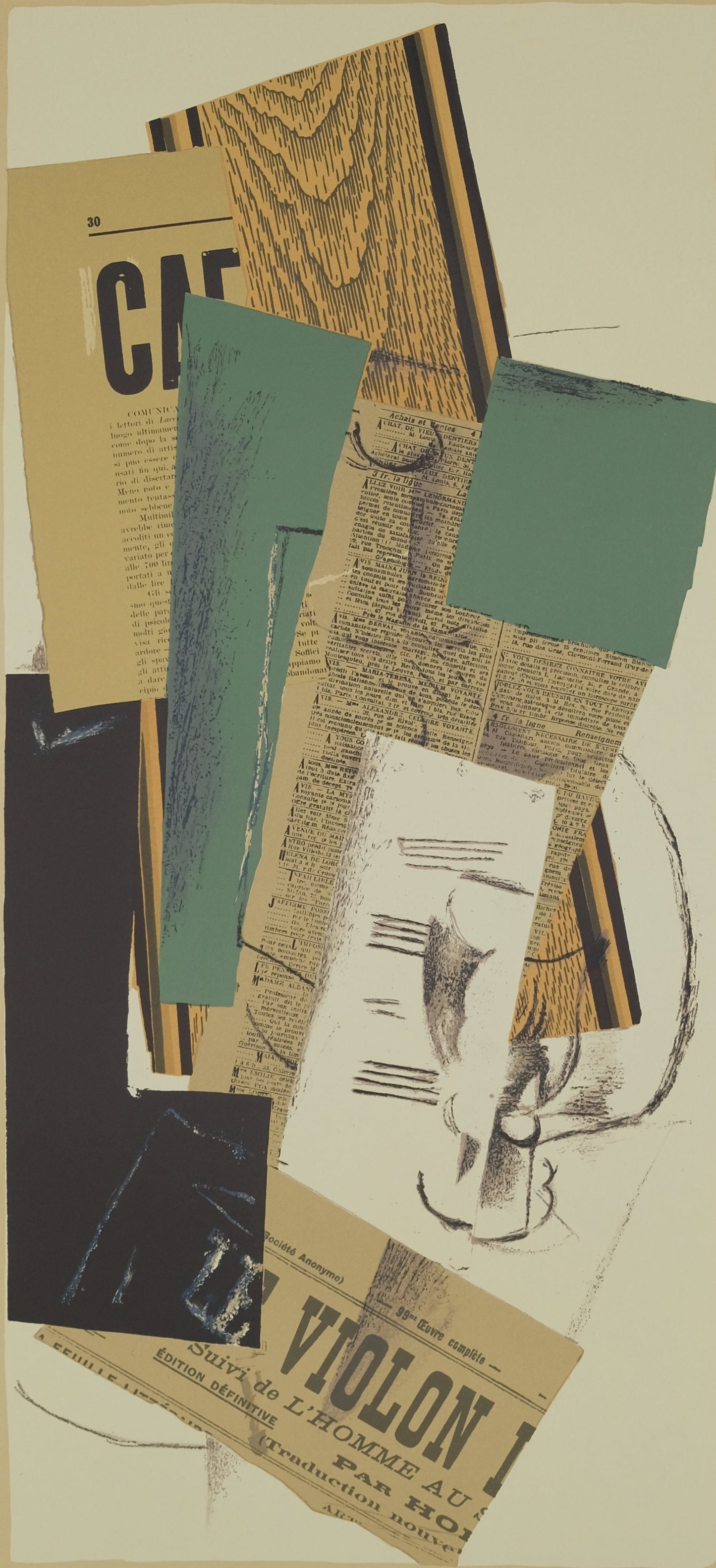 George BRAQUE : Papiers collés - Affiche originale