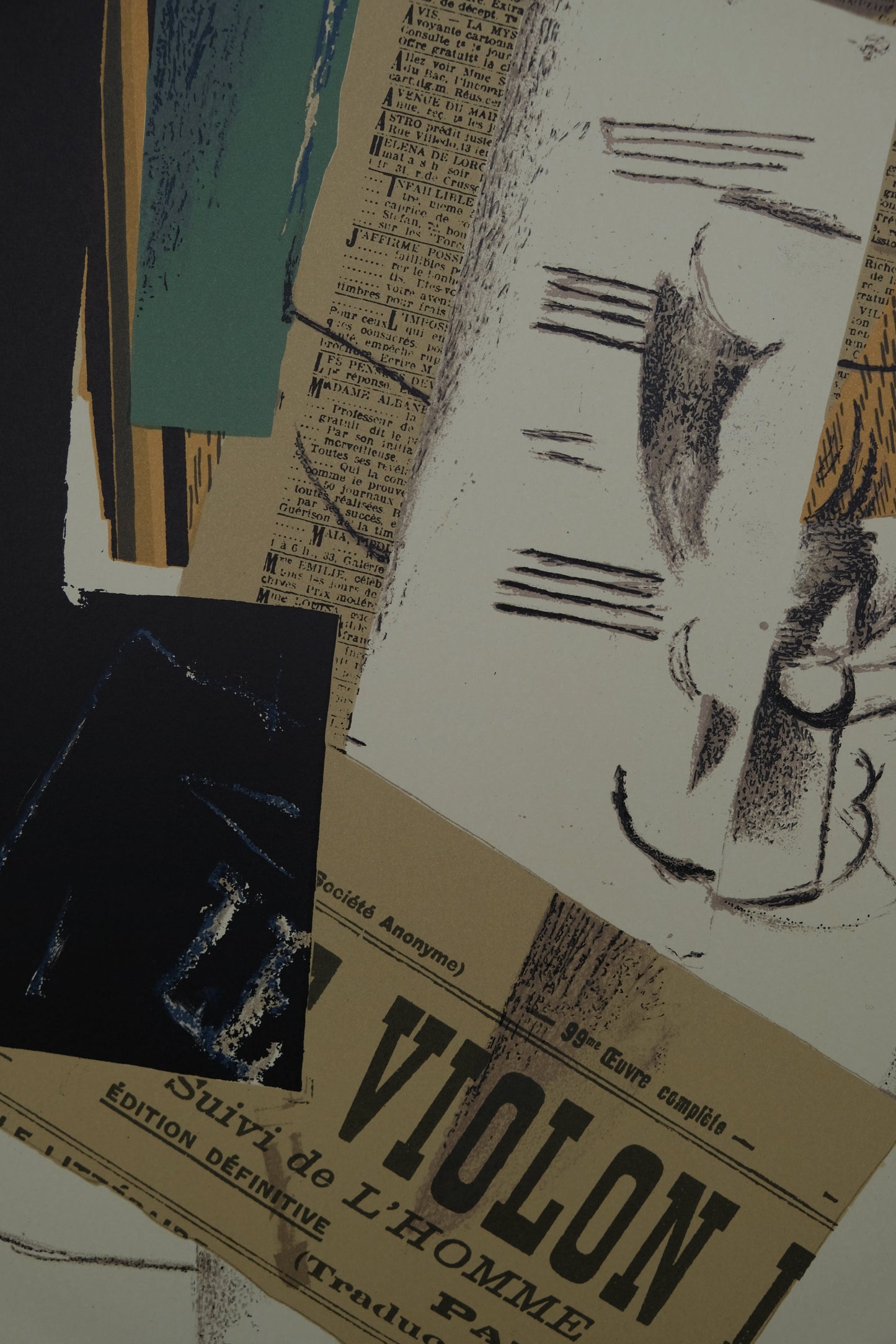 George BRAQUE : Papiers collés - Affiche originale