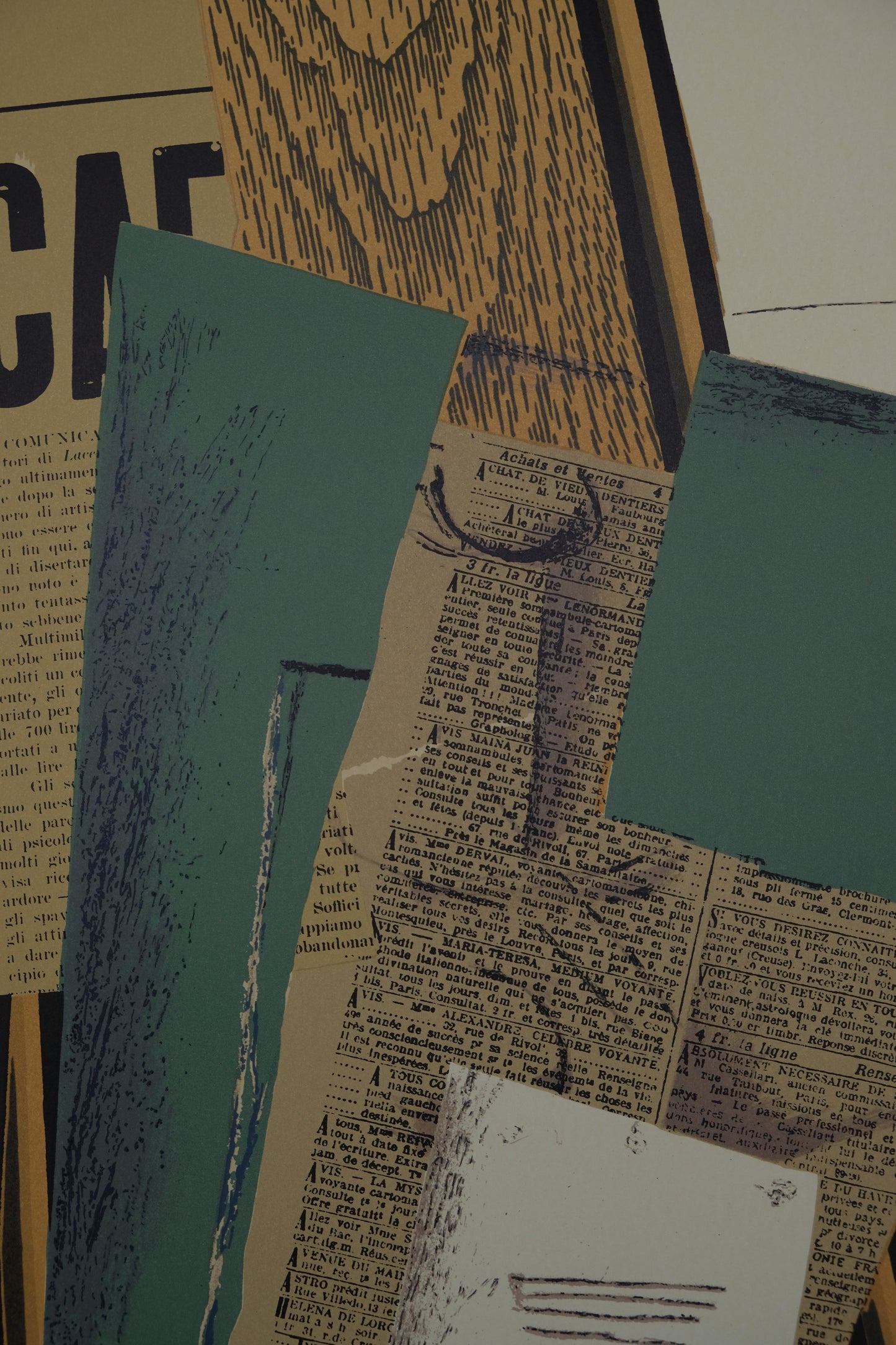 George BRAQUE : Papiers collés - Affiche originale