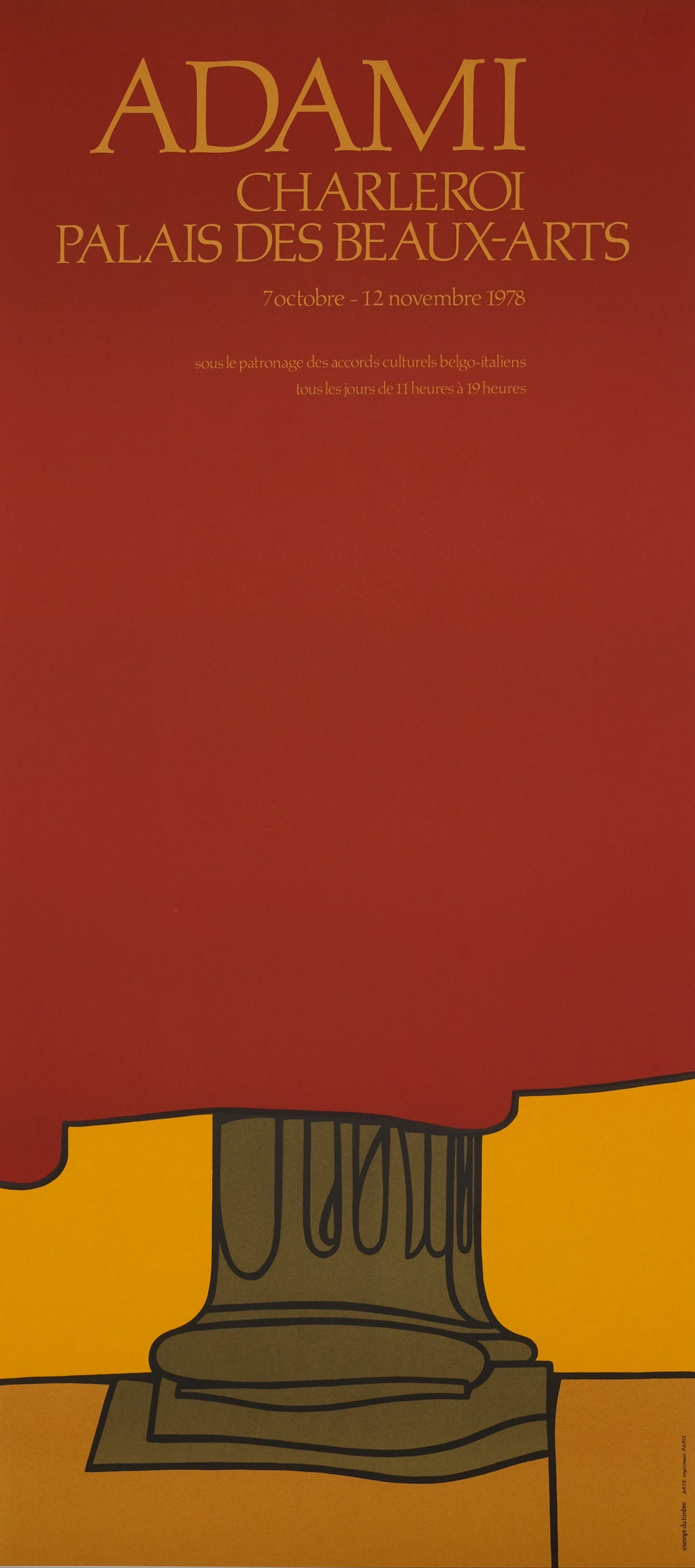 Valerio ADAMI : Charleroi - Lithographie originale