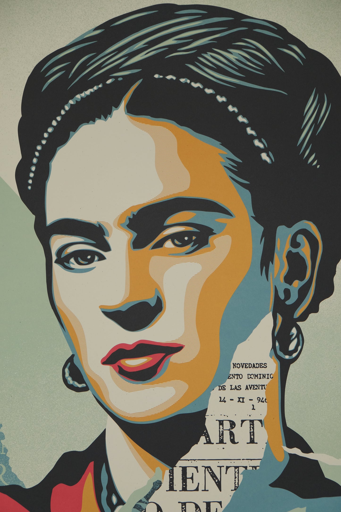 Shepard FAIREY (OBEY) : Frida KAHLO - Lithographie originale signée