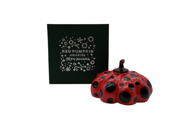 Yayoi KUSAMA : Red Pumpkin - Sculpture originale