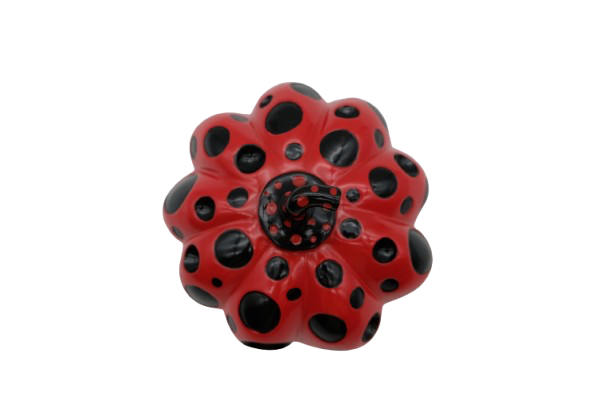 Yayoi KUSAMA : Red Pumpkin - Sculpture originale