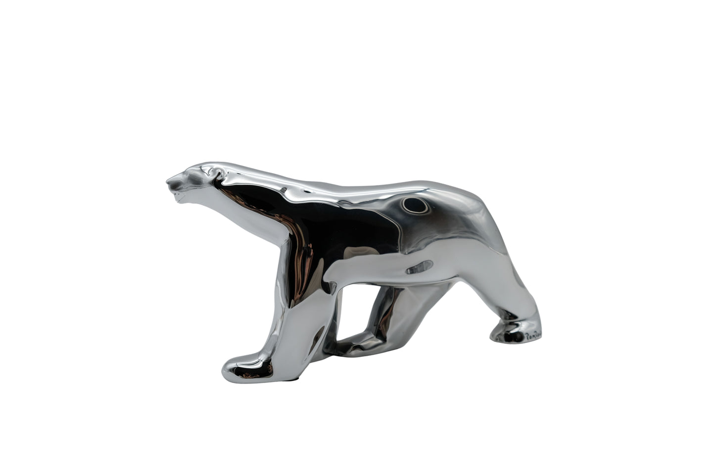 Richard ORLINSKI : Ours Pompon (Silver edition) - Sculpture originale