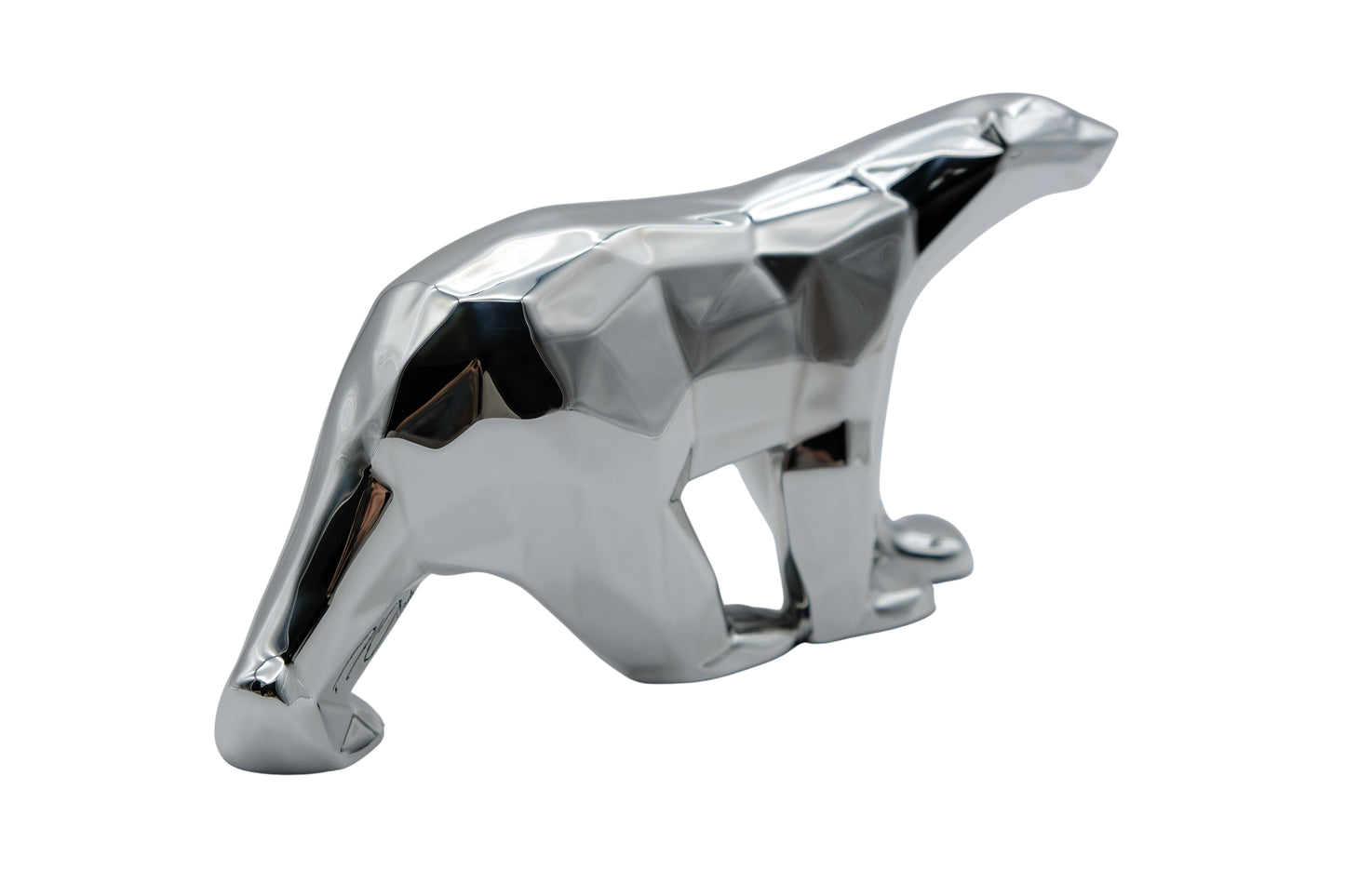 Richard ORLINSKI : Ours Pompon (Silver edition) - Sculpture originale