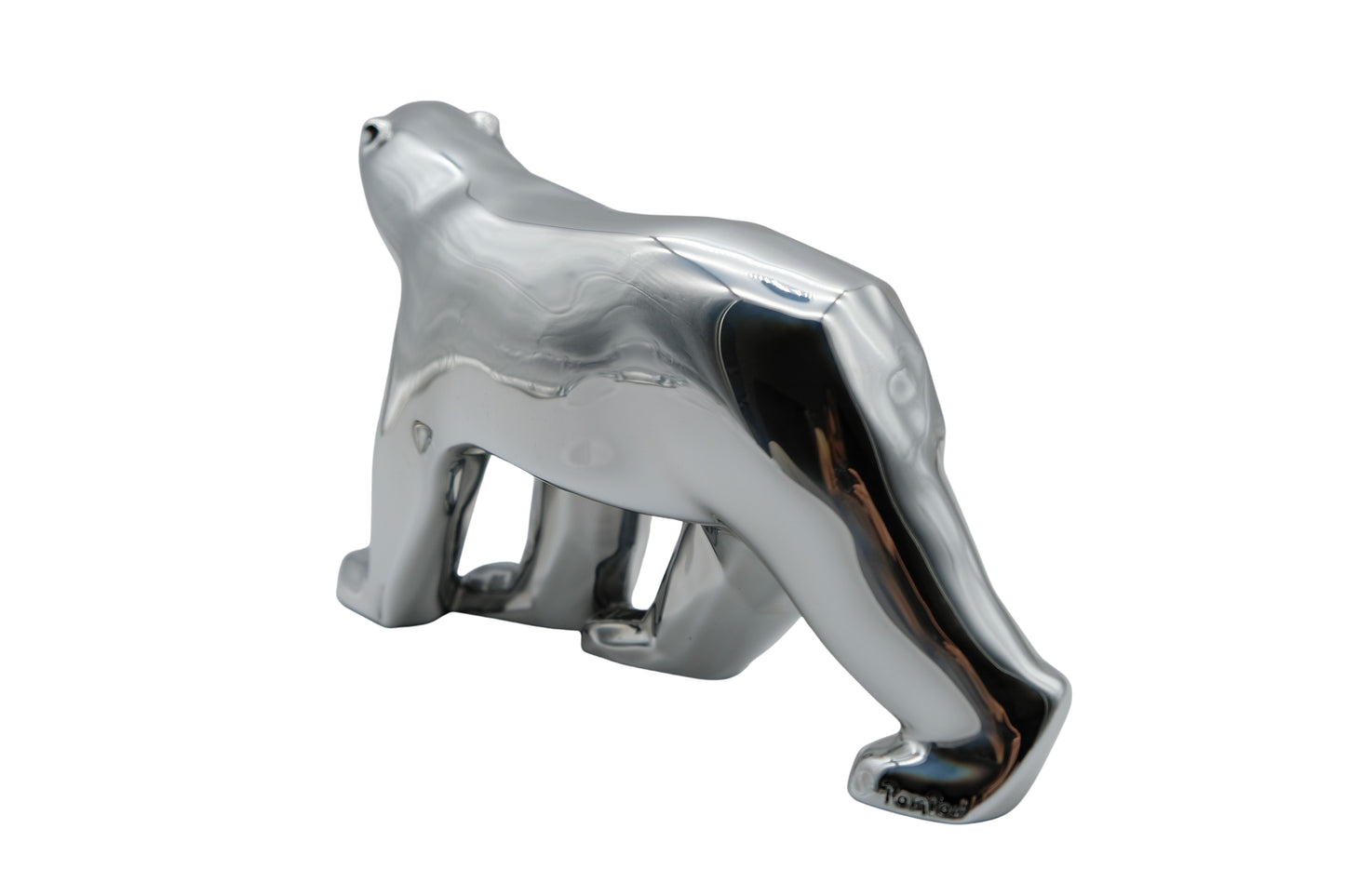 Richard ORLINSKI : Ours Pompon (Silver edition) - Sculpture originale