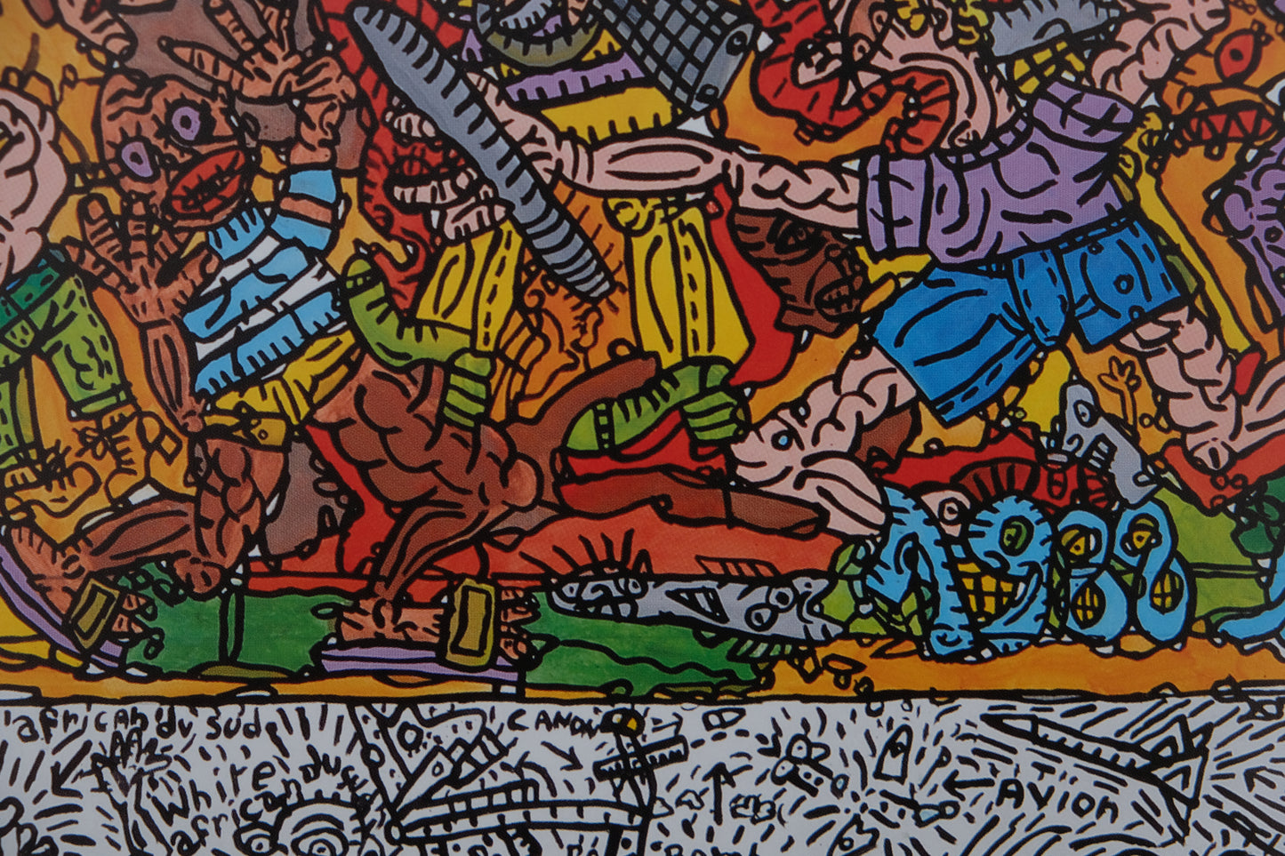 Robert COMBAS : Bataille intemporelle - Affiche originale