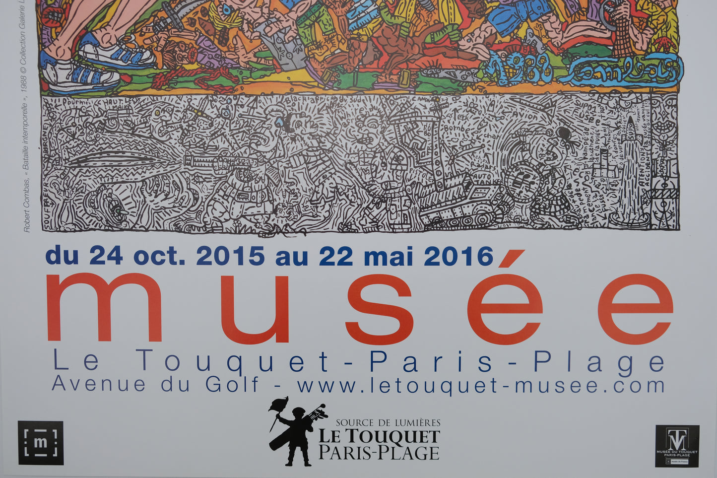 Robert COMBAS : Bataille intemporelle - Affiche originale