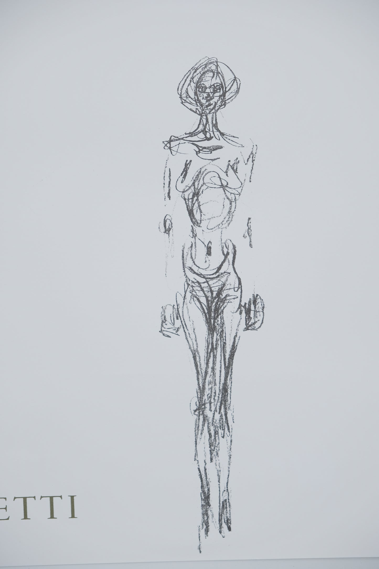 Alberto GIACOMETTI : Femme nue de face - Lithographie originale