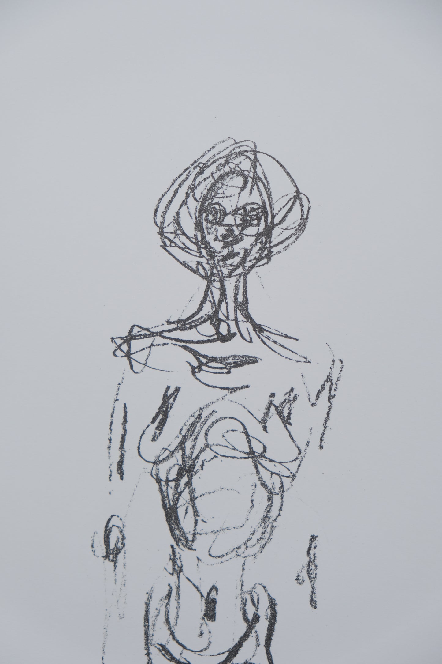 Alberto GIACOMETTI : Femme nue de face - Lithographie originale