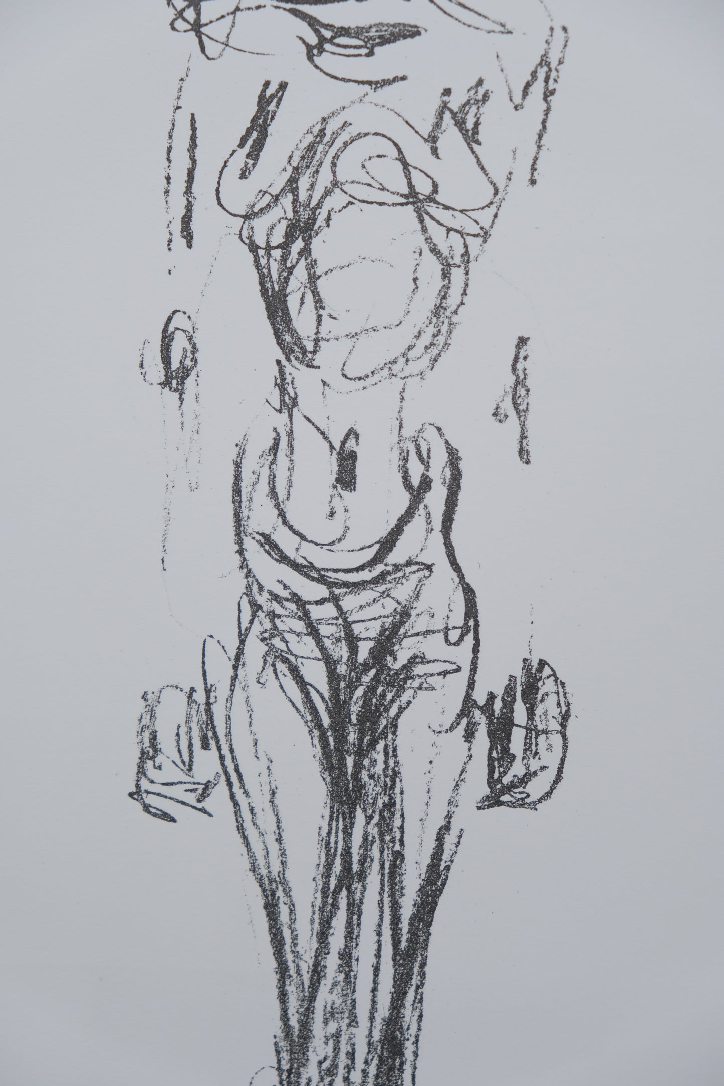 Alberto GIACOMETTI : Femme nue de face - Lithographie originale