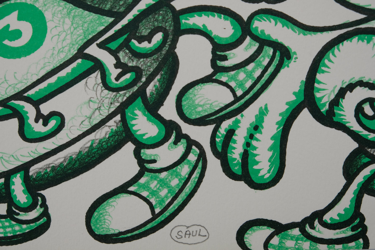 Peter SAUL : Les athlètes des JO - Lithographie originale signée
