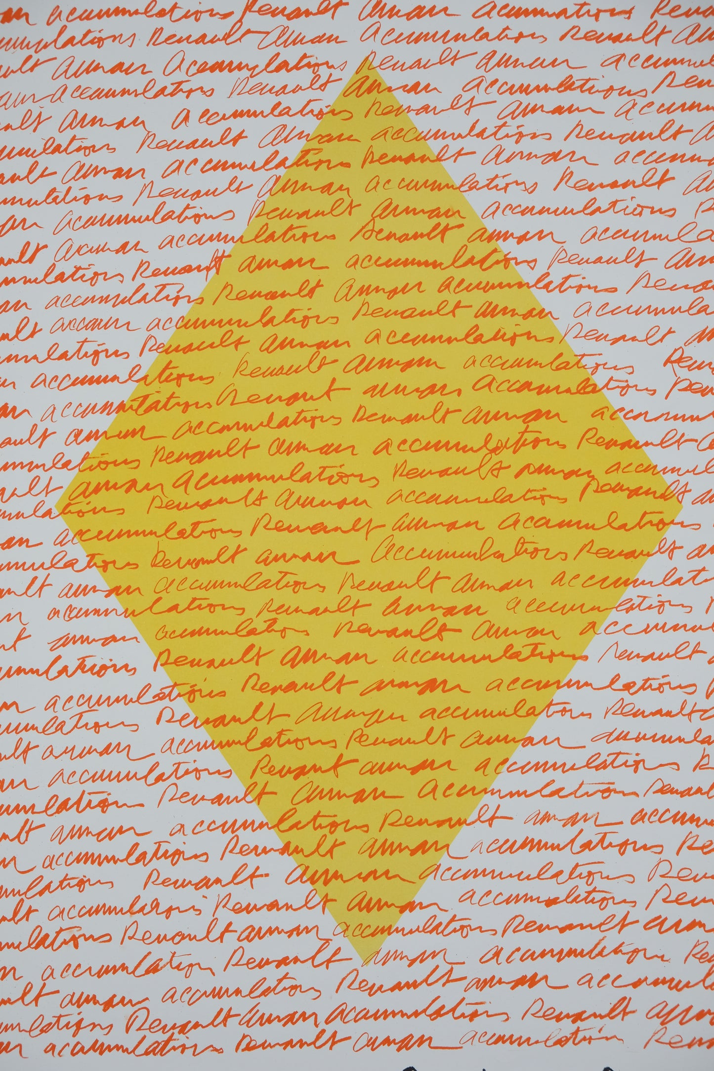 ARMAN : Accumulation Renault - Lithographie originale signée