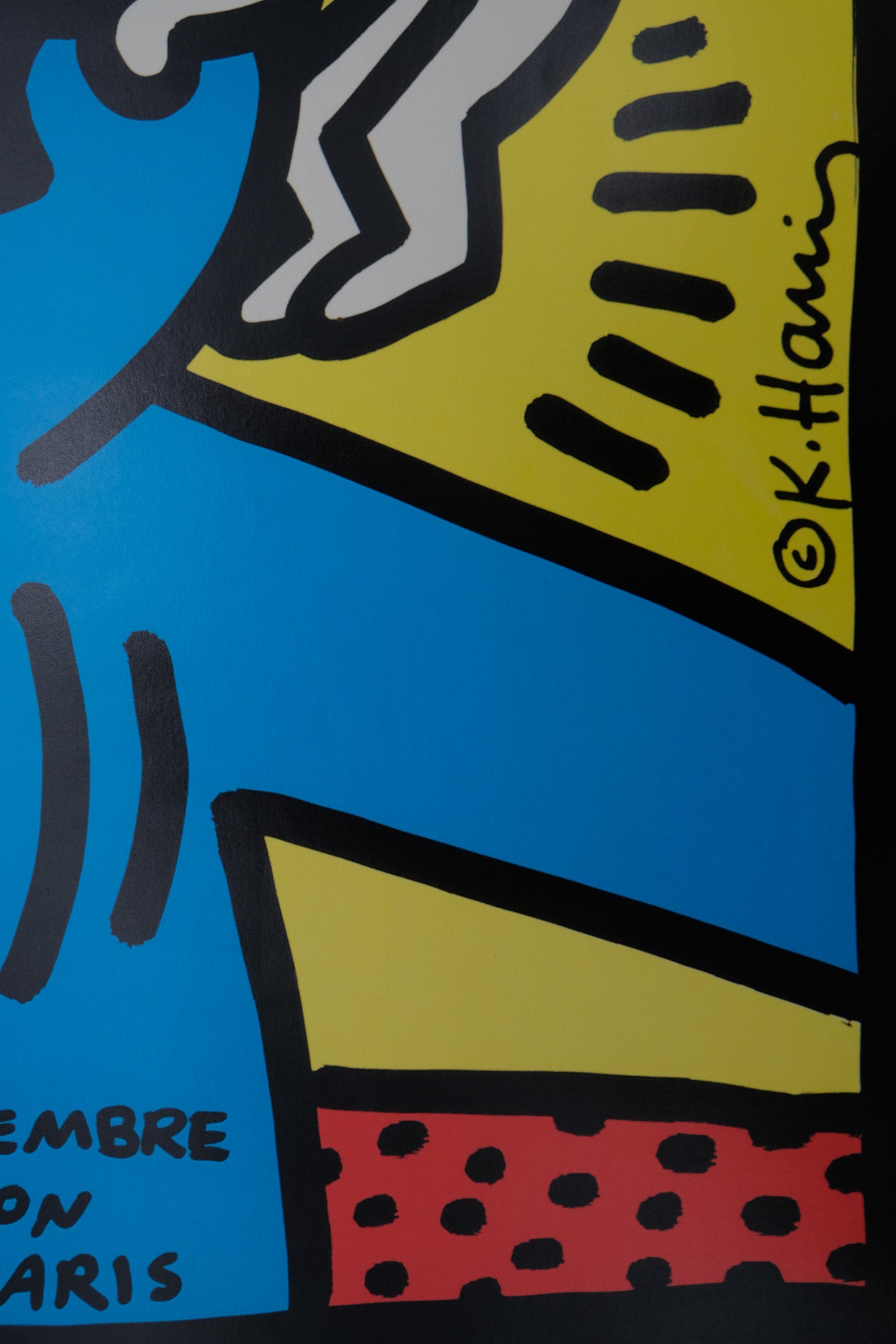 Keith HARING : Galerie Templon - Affiche originale signée