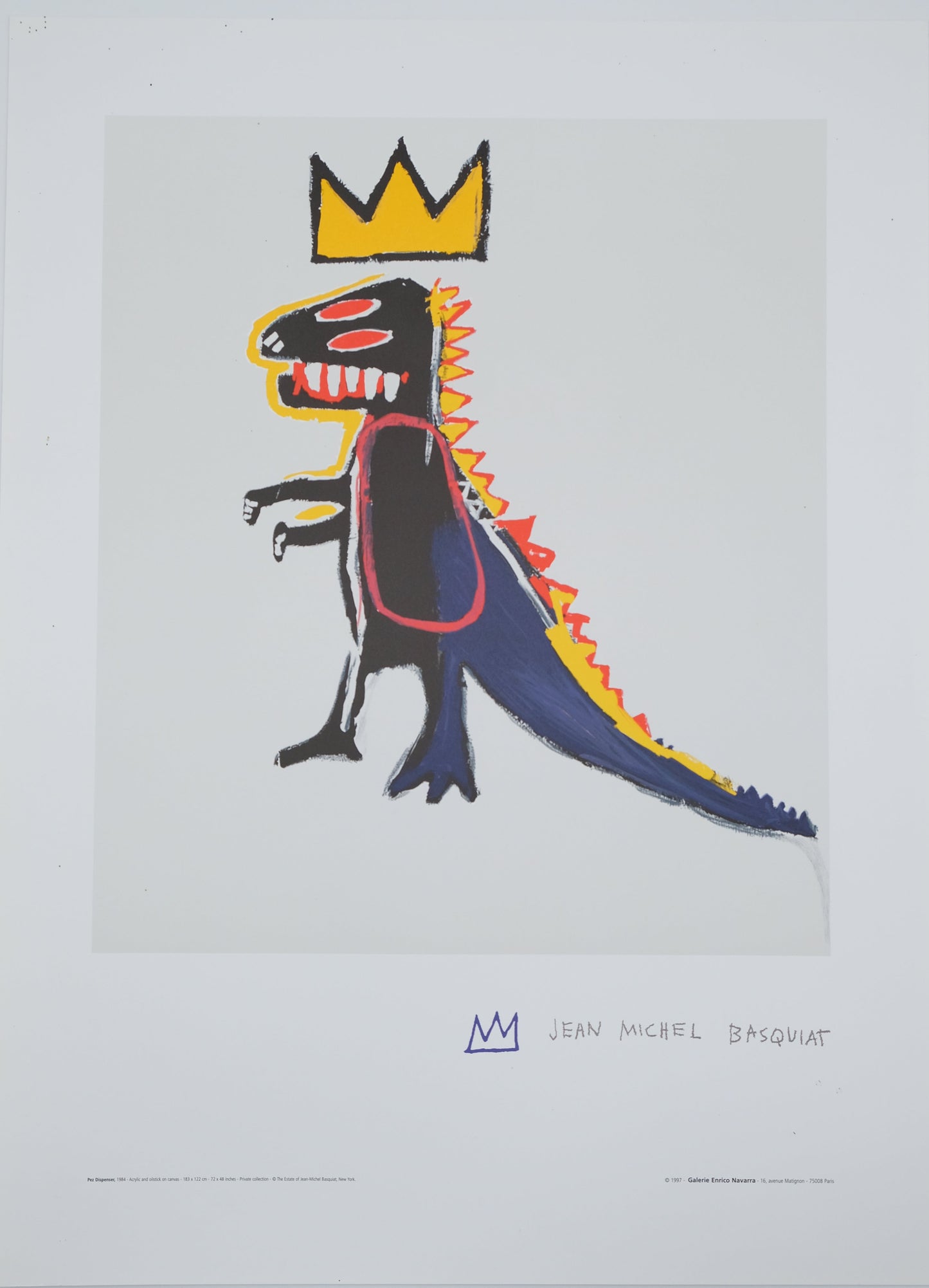 Jean Michel BASQUIAT : Pez Dispenser - Lithographie signée