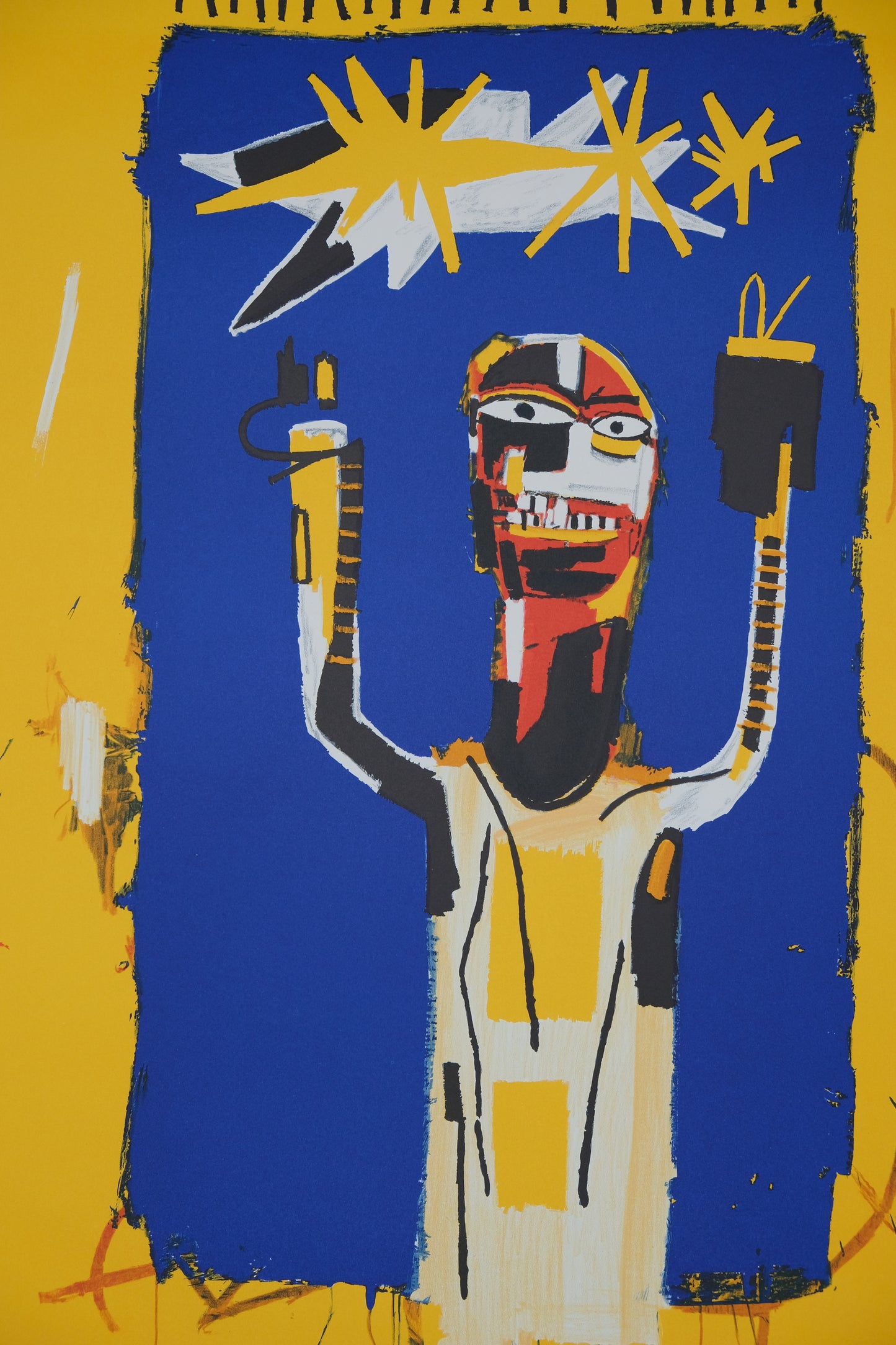 Jean Michel BASQUIAT : Welcoming Jeers - Lithographie signée