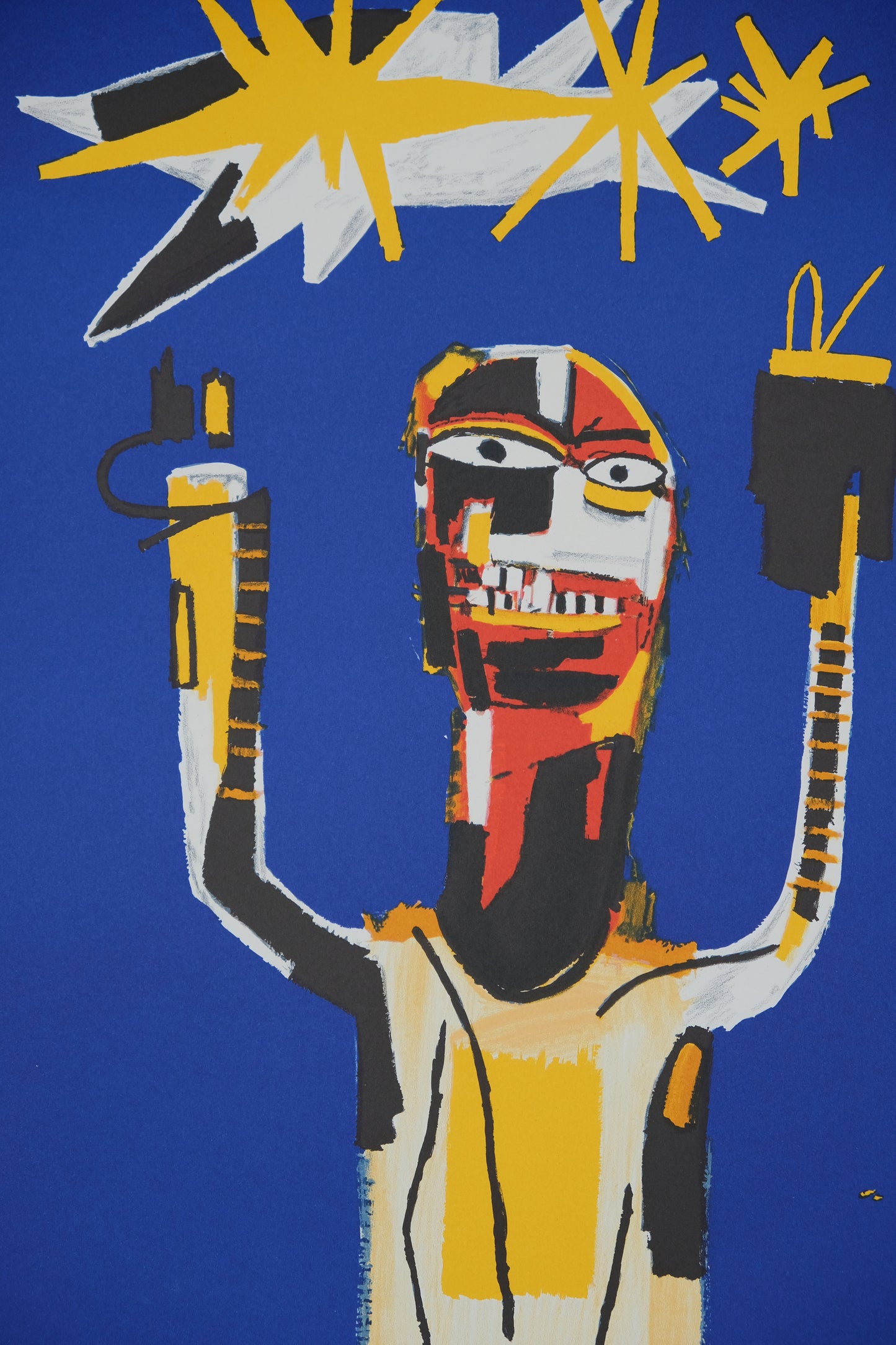 Jean Michel BASQUIAT : Welcoming Jeers - Lithographie signée