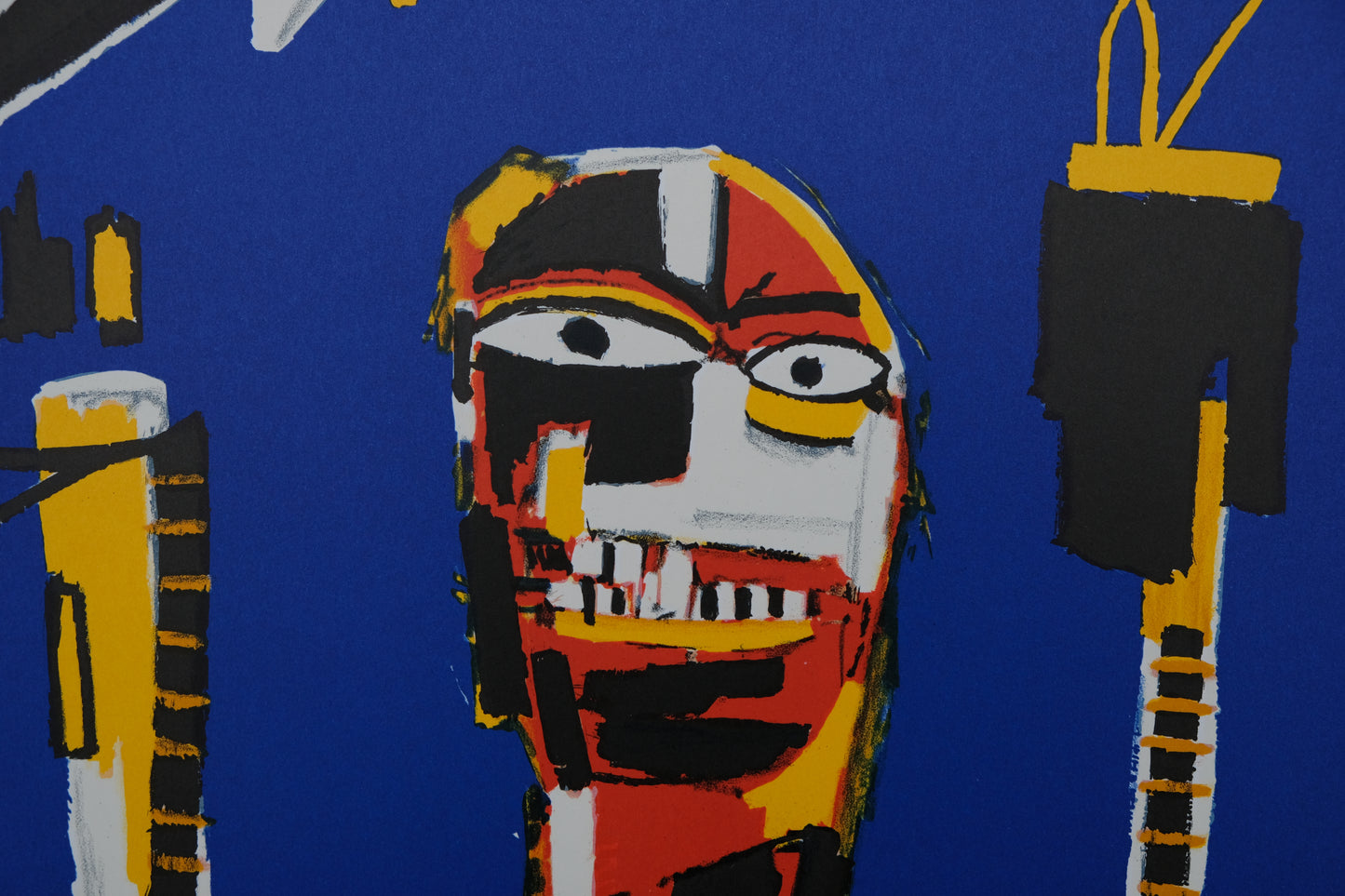 Jean Michel BASQUIAT : Welcoming Jeers - Lithographie signée